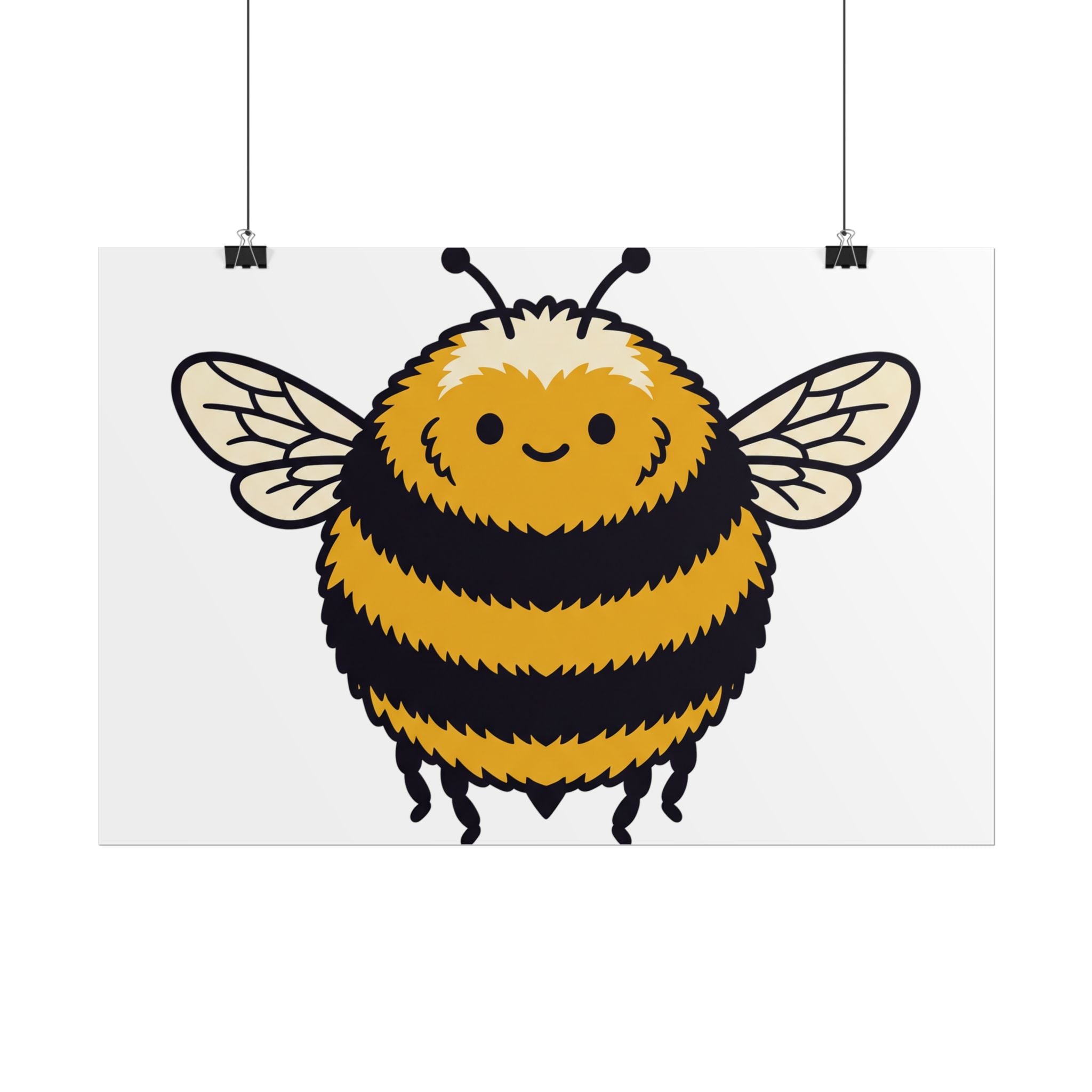 Round Bee Buddy Poster