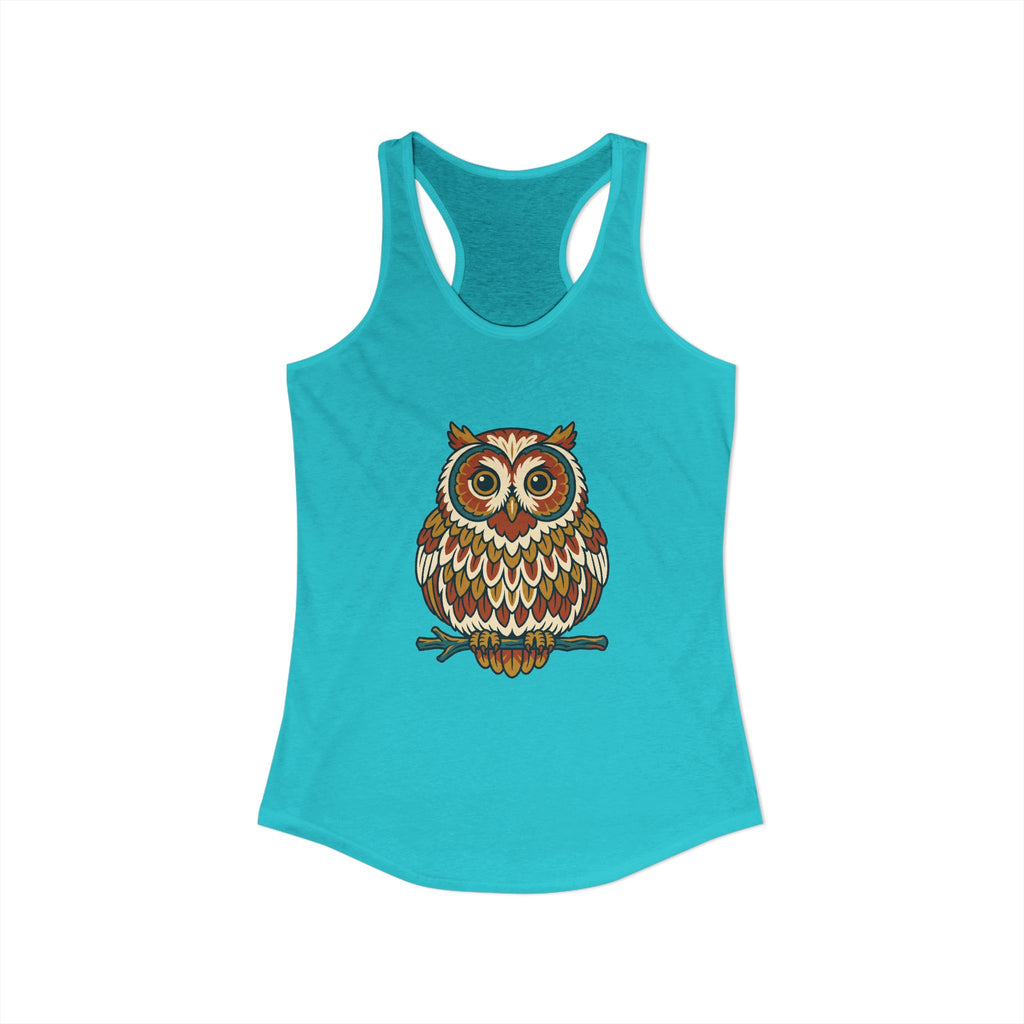 Round Owl Tank Top