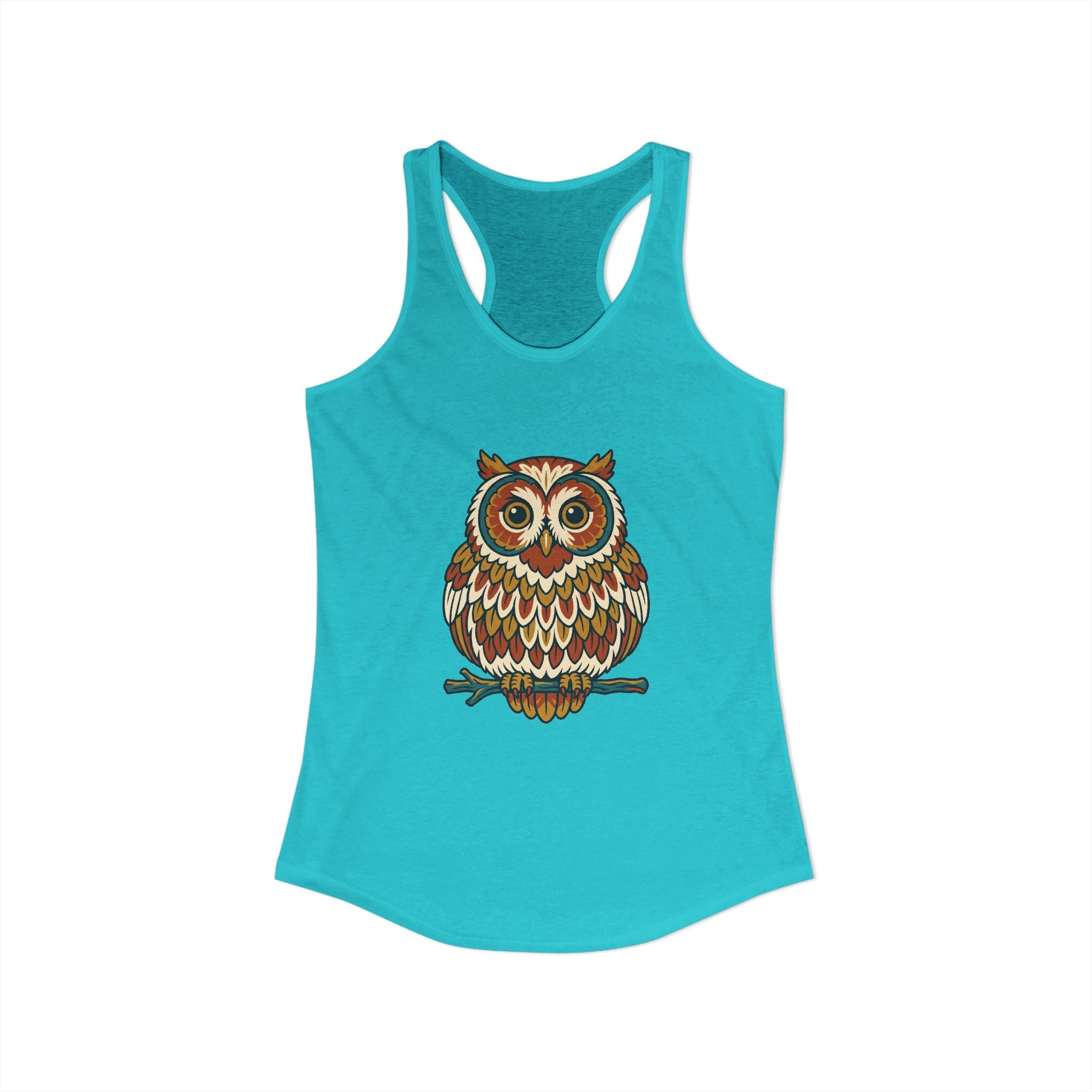 Round Owl Tank Top
