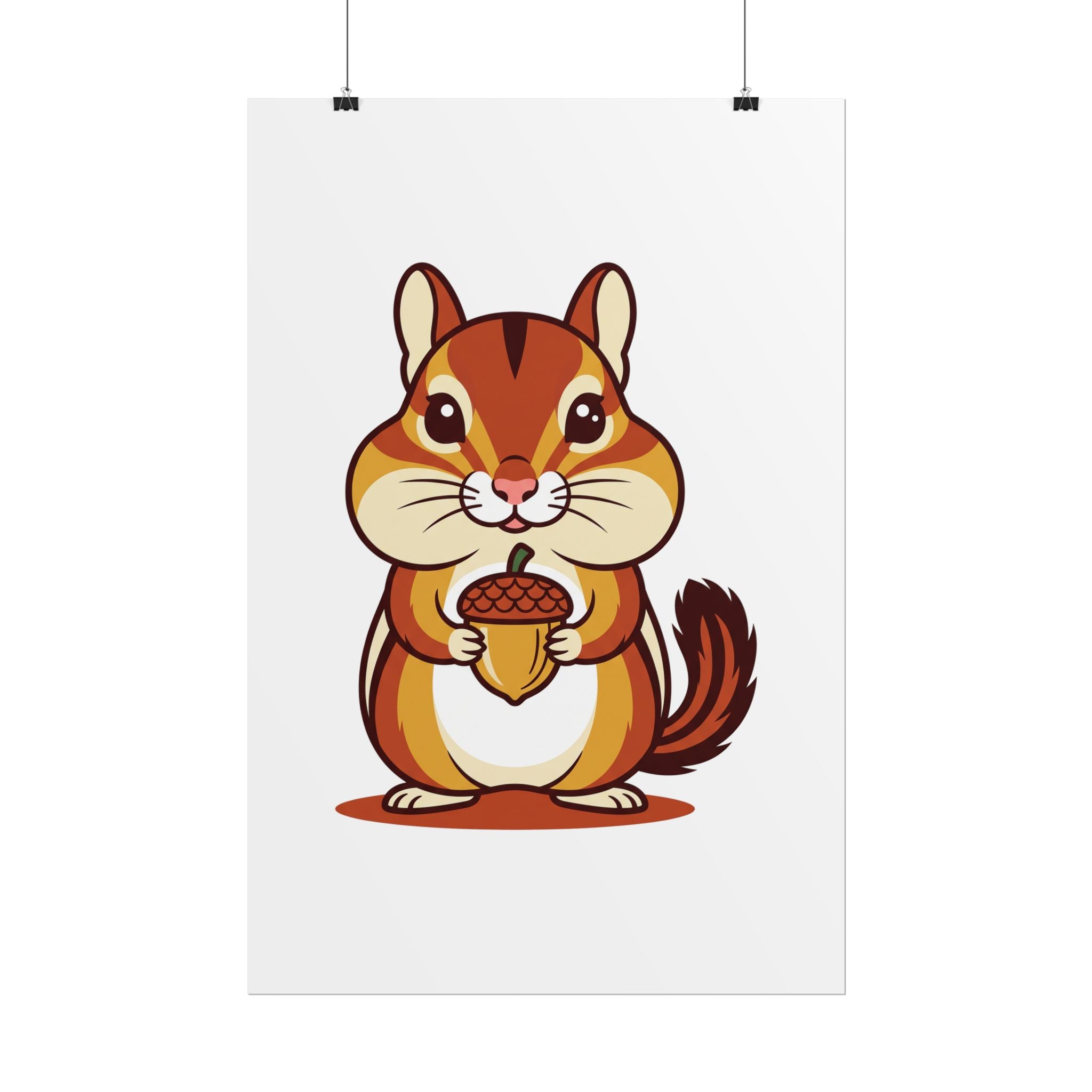 Chipmunk with Acorn Poster