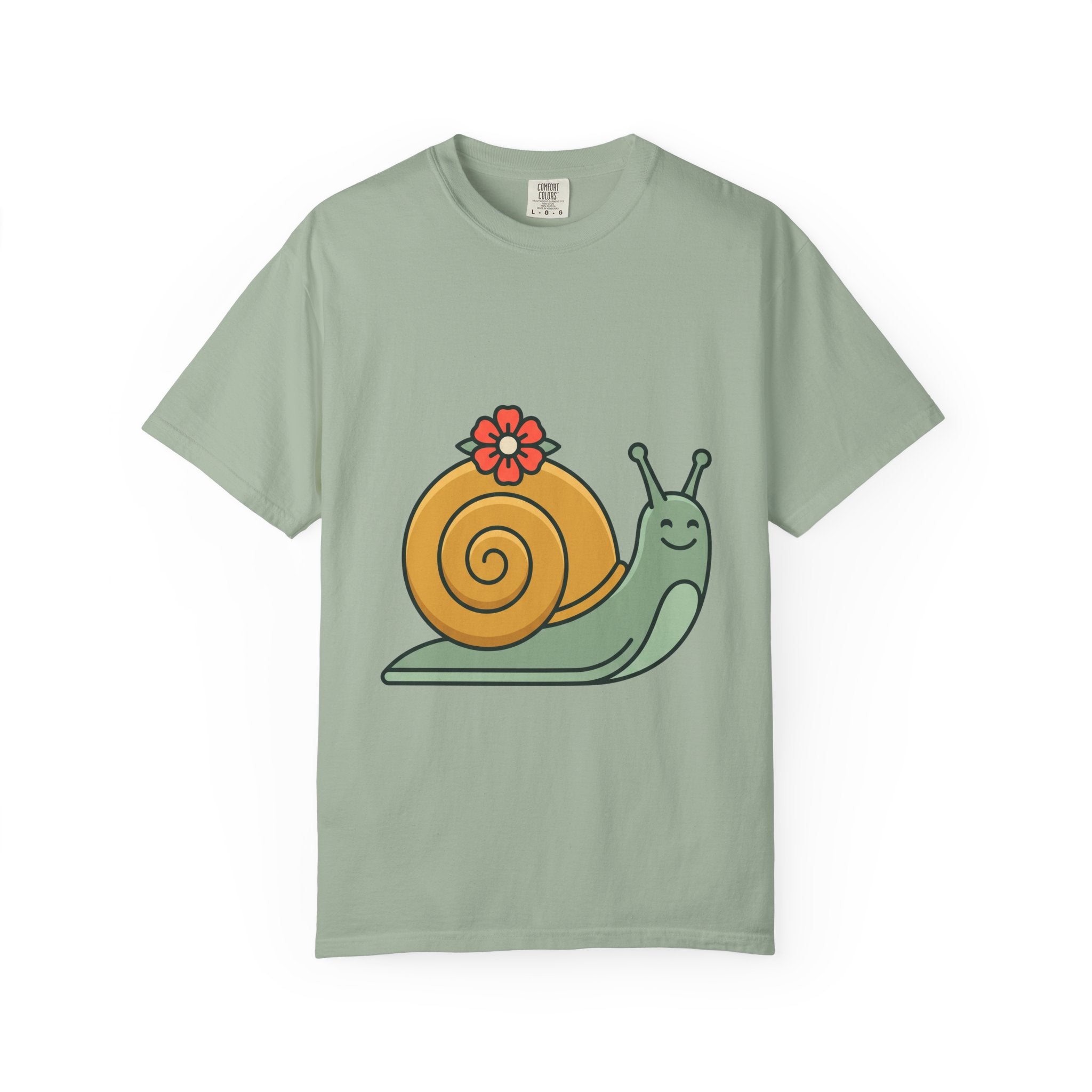Snail with Flower Shell Tee