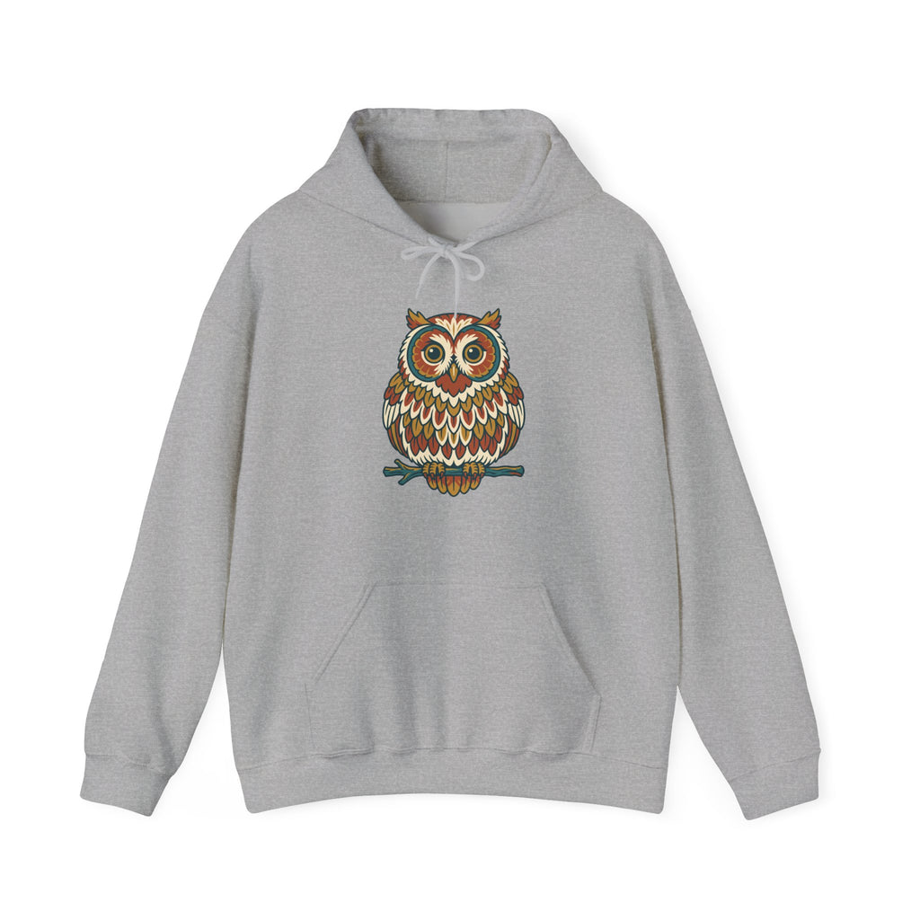 Round Owl Hoodie