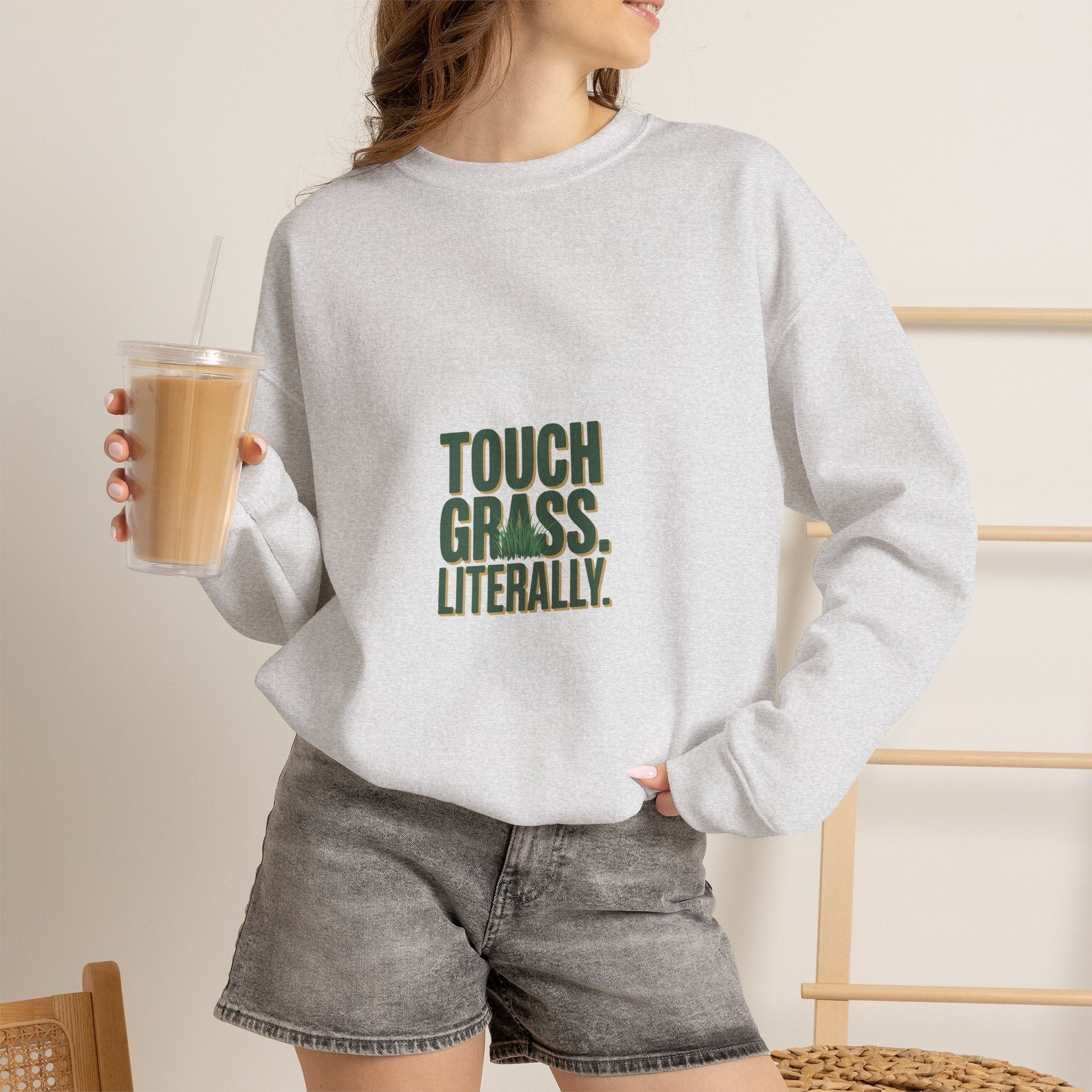 Touch Grass. Literally. Crewneck