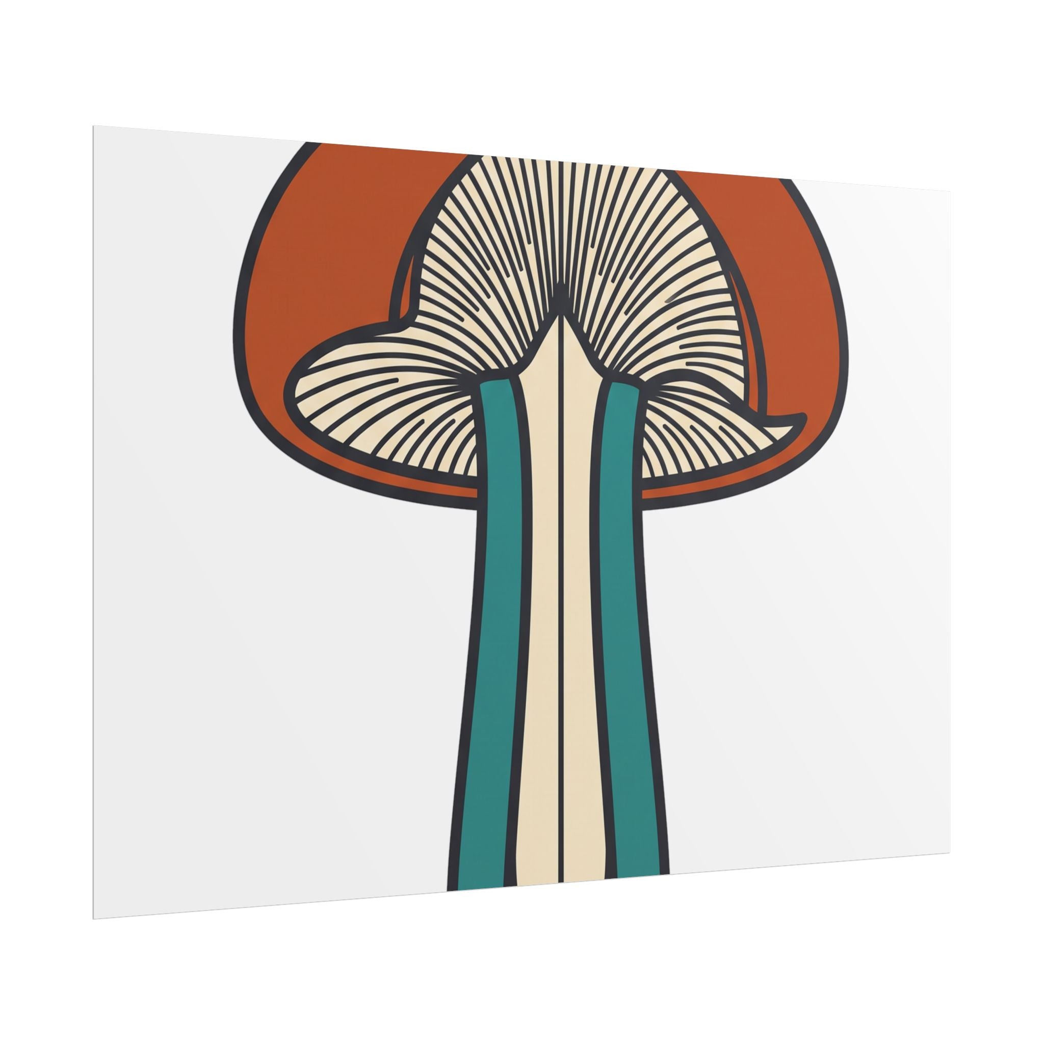 Mushroom Cross Section Poster