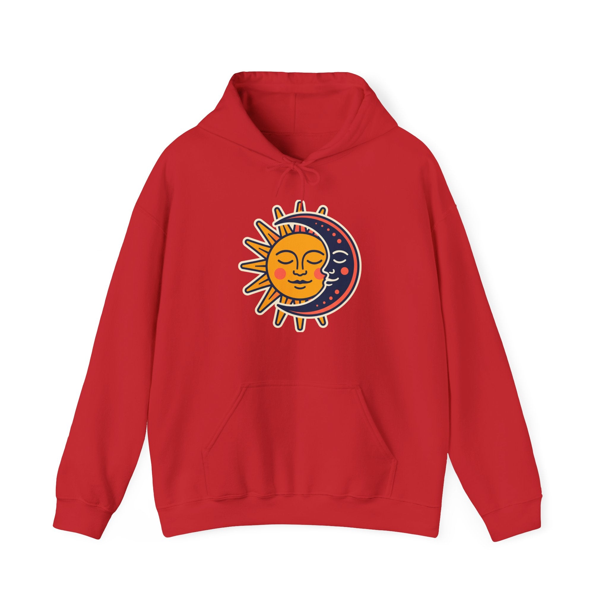 Sun Moon Faces Hoodie