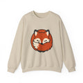 Sleepy Fox Loaf Crewneck, Cute Woodland Animal Sweatshirt