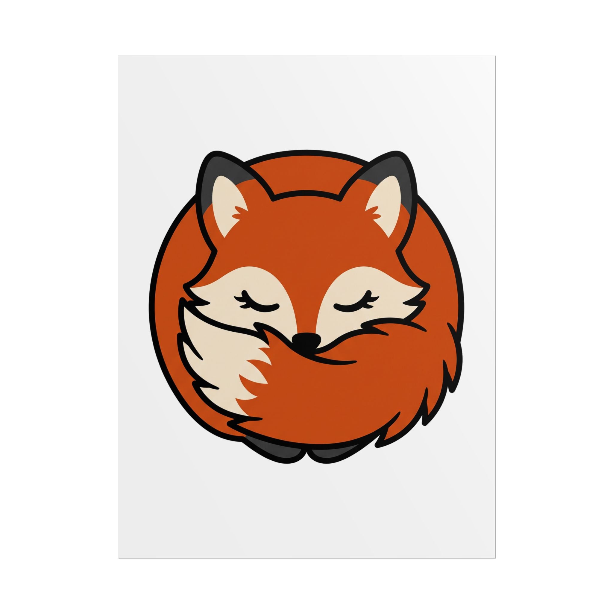 Sleepy Fox Loaf Poster