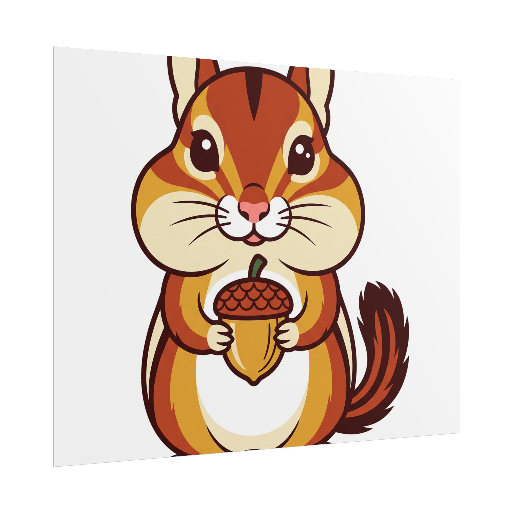 Chipmunk with Acorn Poster