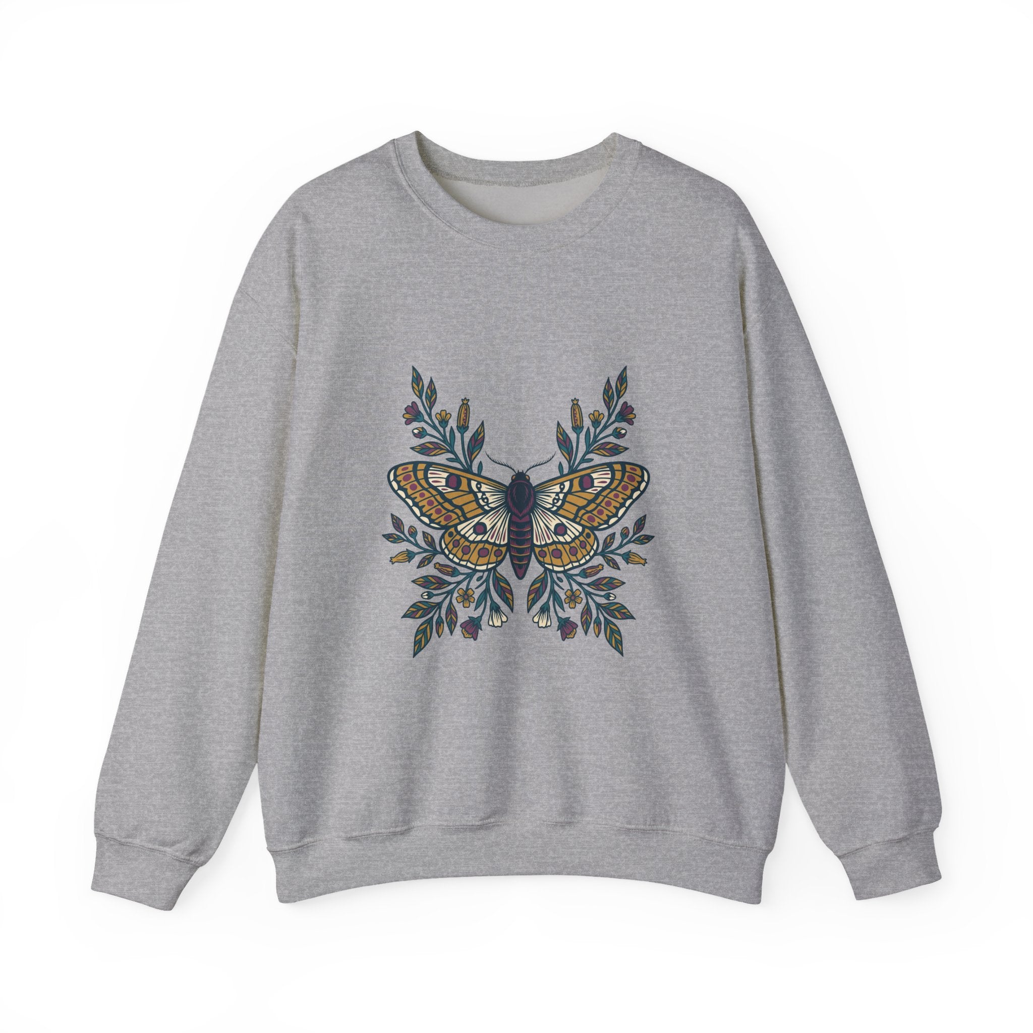 Botanical Moth and Flora Crewneck
