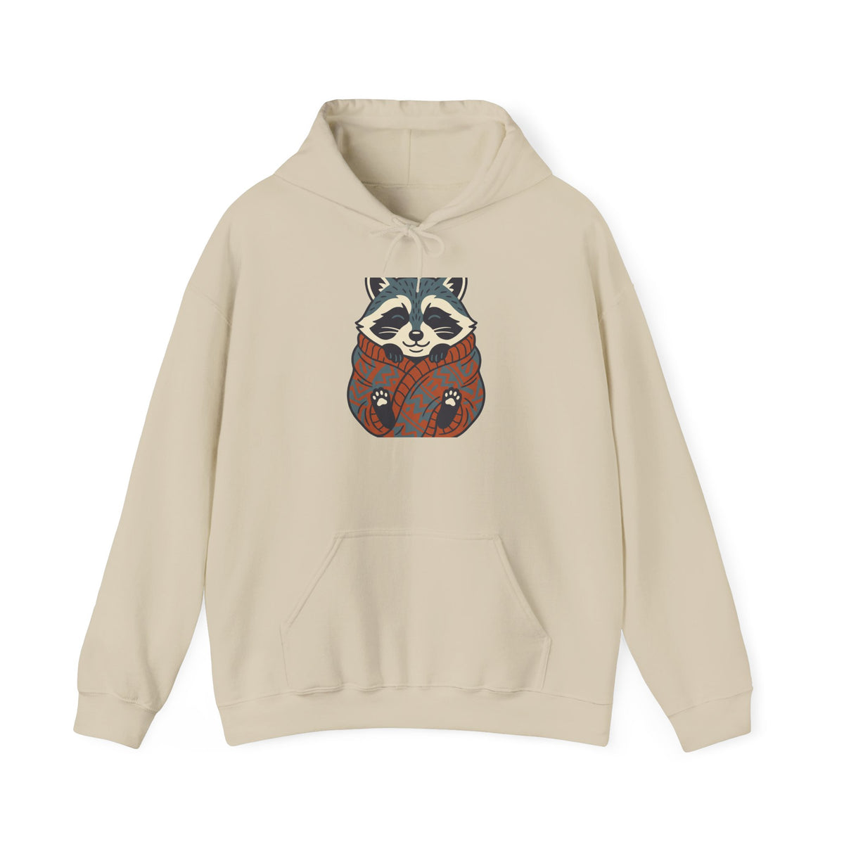 Cozy Raccoon Hoodie, Cute Trash Panda Woodland Pullover