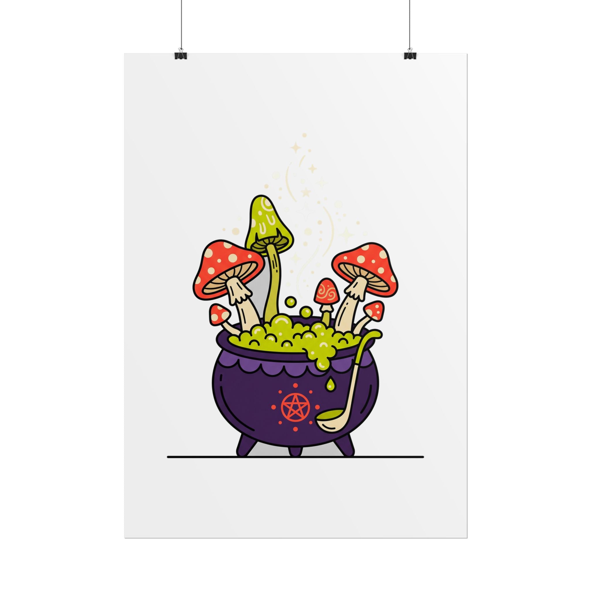 Witchy Mushroom Potion Poster