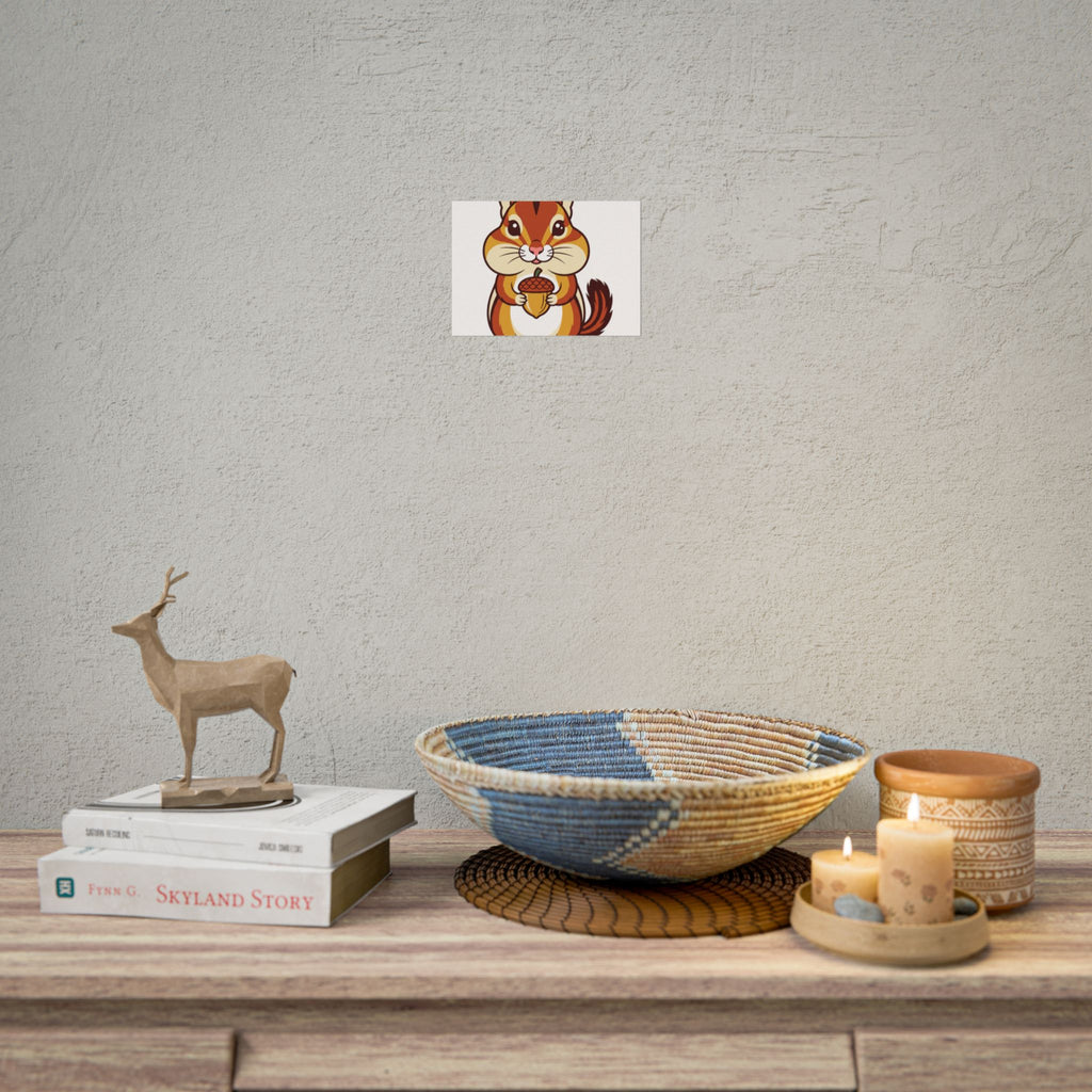 Chipmunk with Acorn Poster