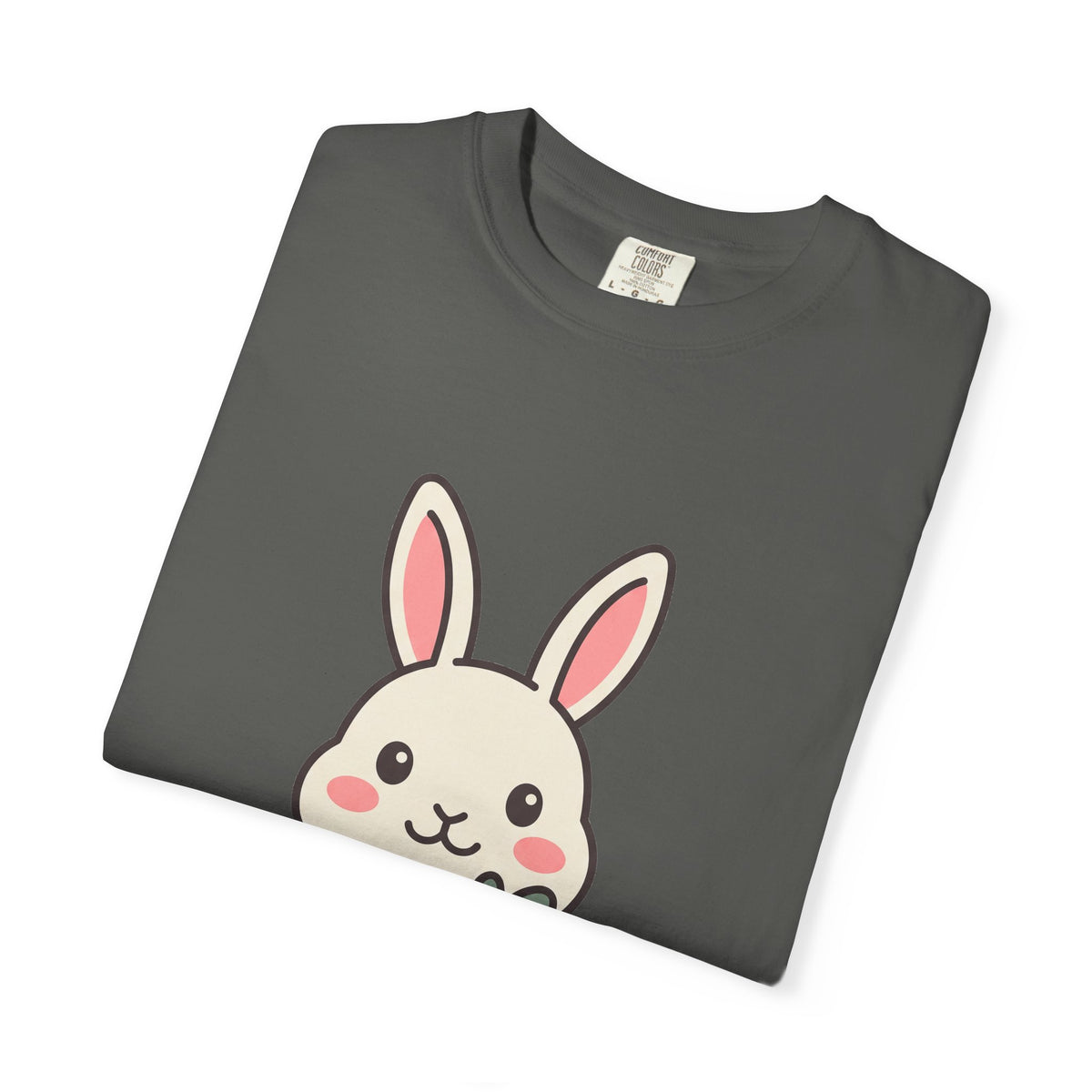 Bunny with Carrot Tee, Cute Cottagecore Garden Rabbit Shirt