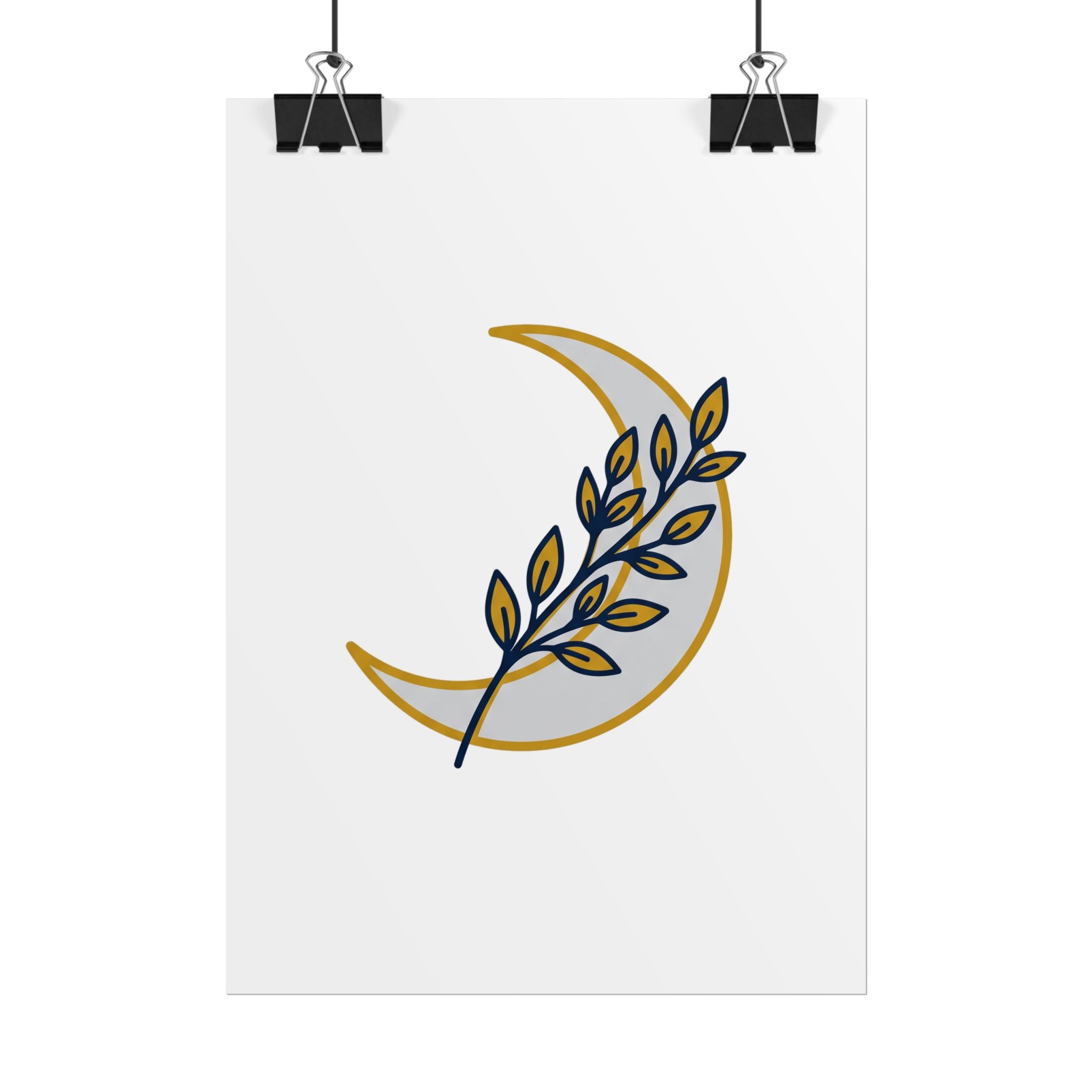 Crescent Moon Branch Poster