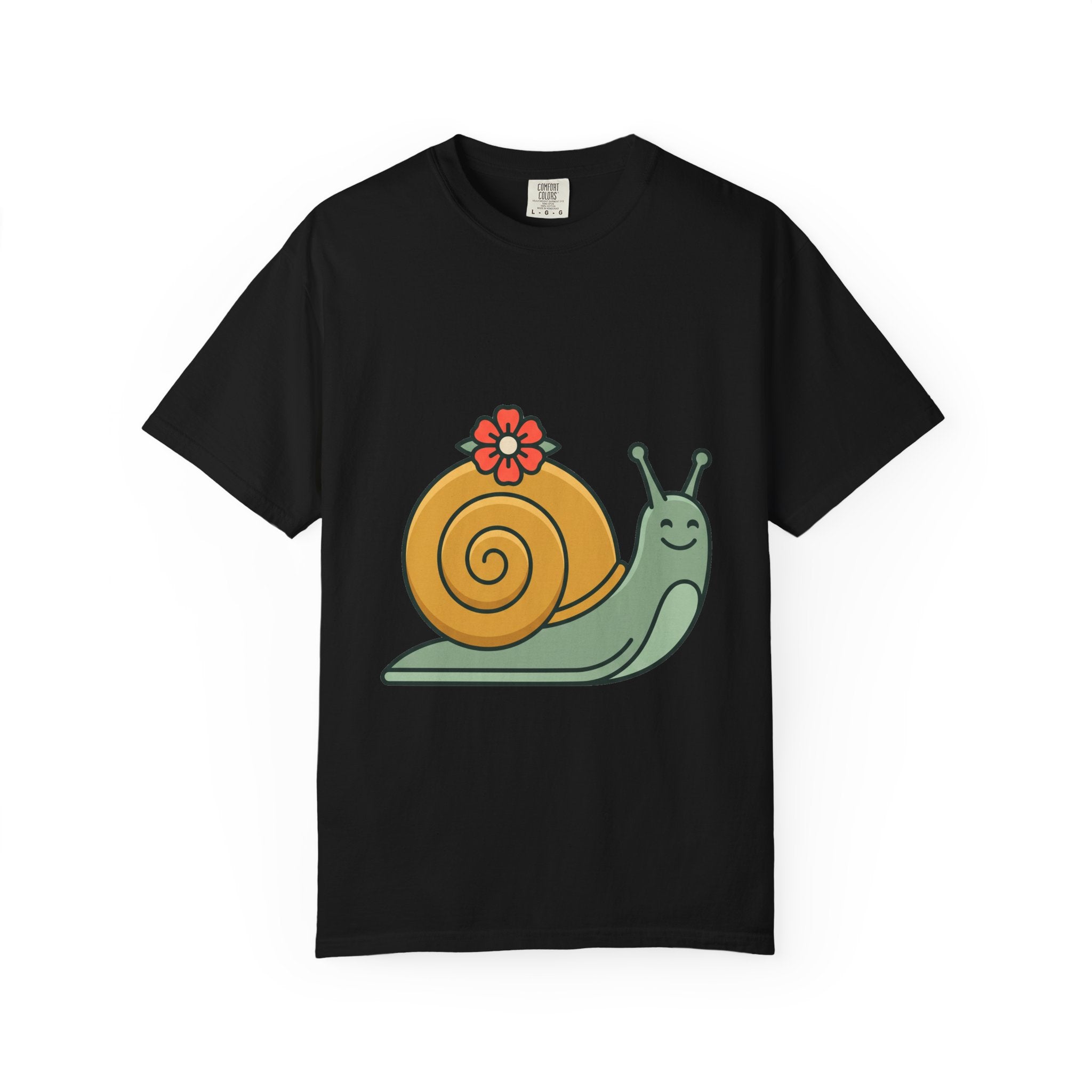 Snail with Flower Shell Tee