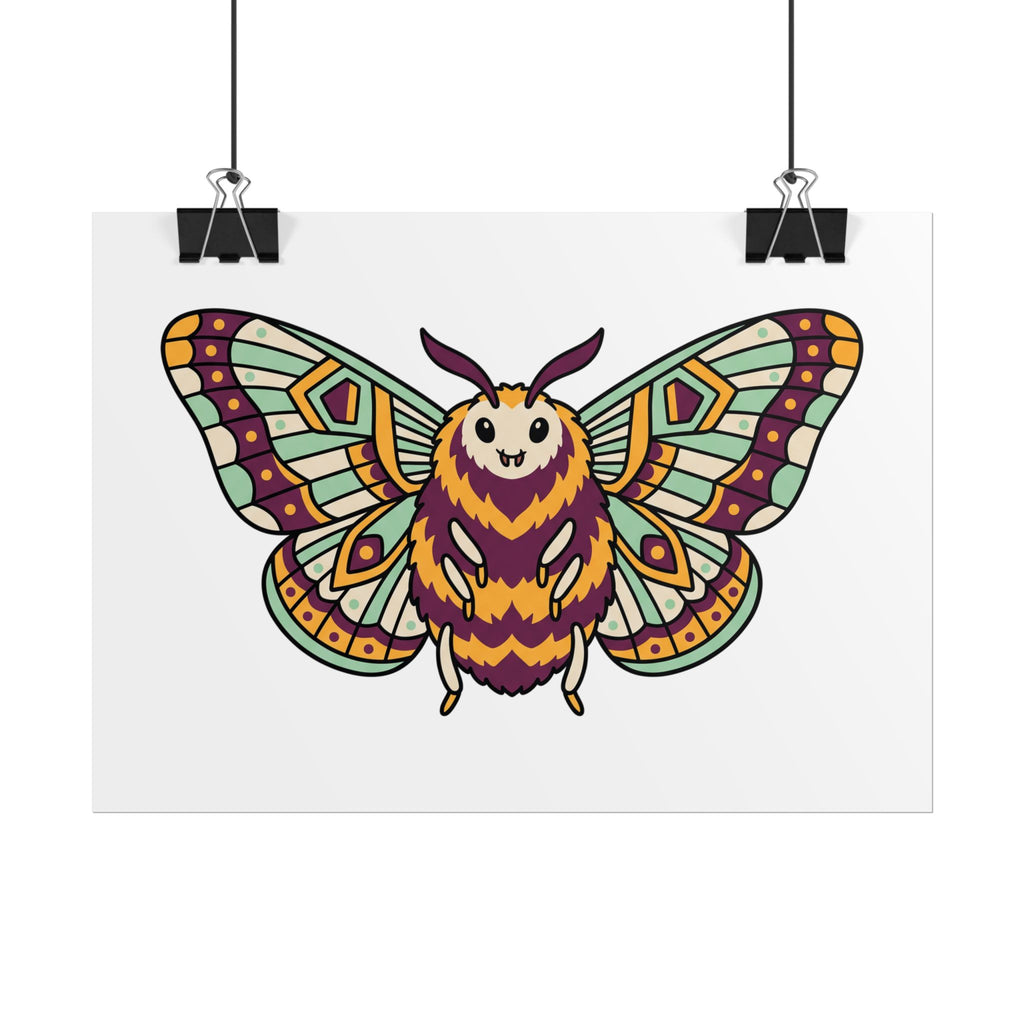 Fuzzy Moth Friend Poster