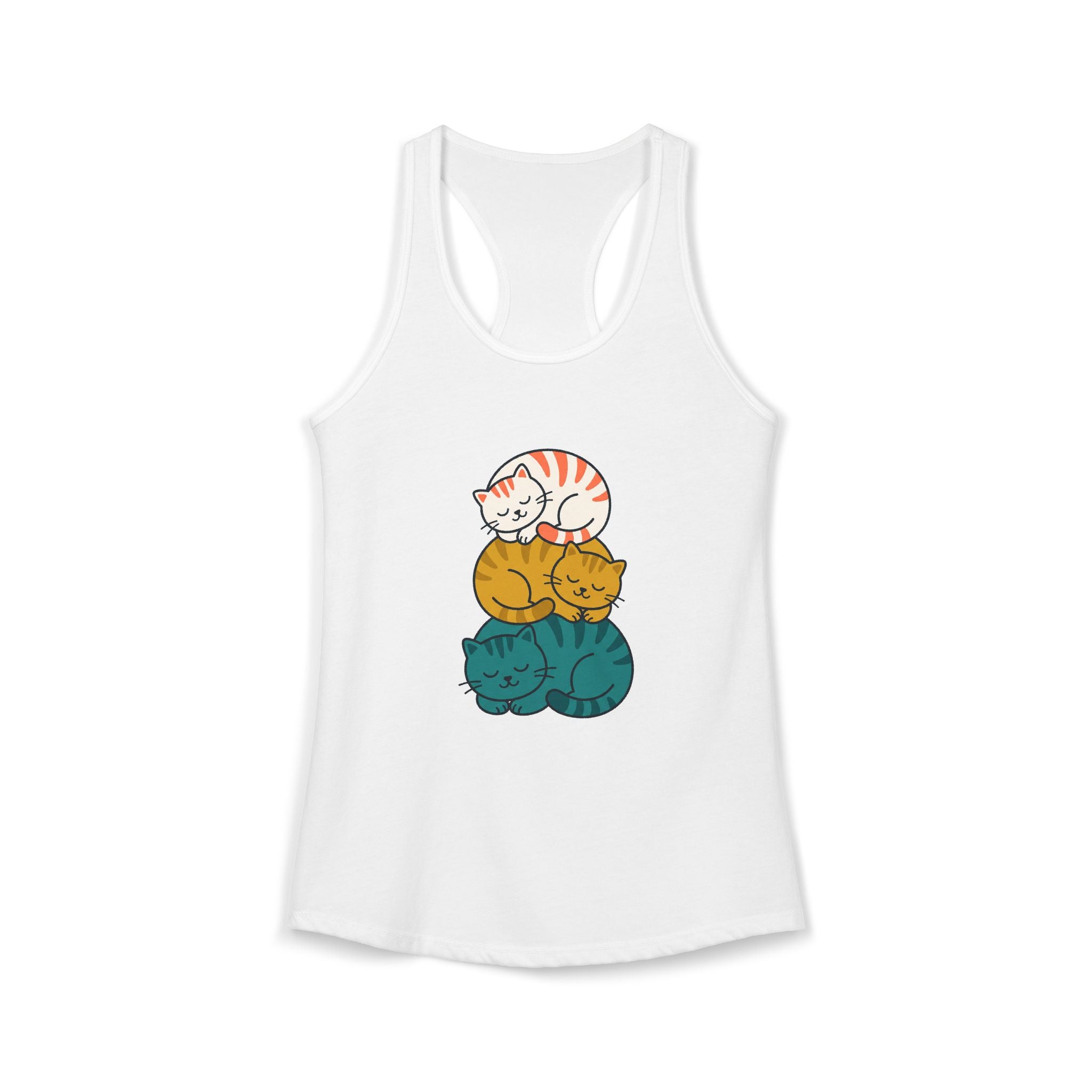 Sleepy Cat Stack Tank Top