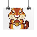 Chipmunk with Acorn Poster