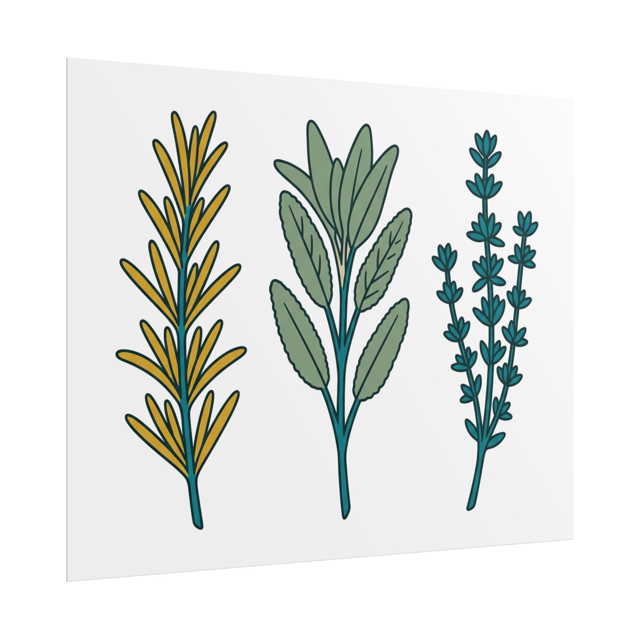 Herb Sprig Set Poster