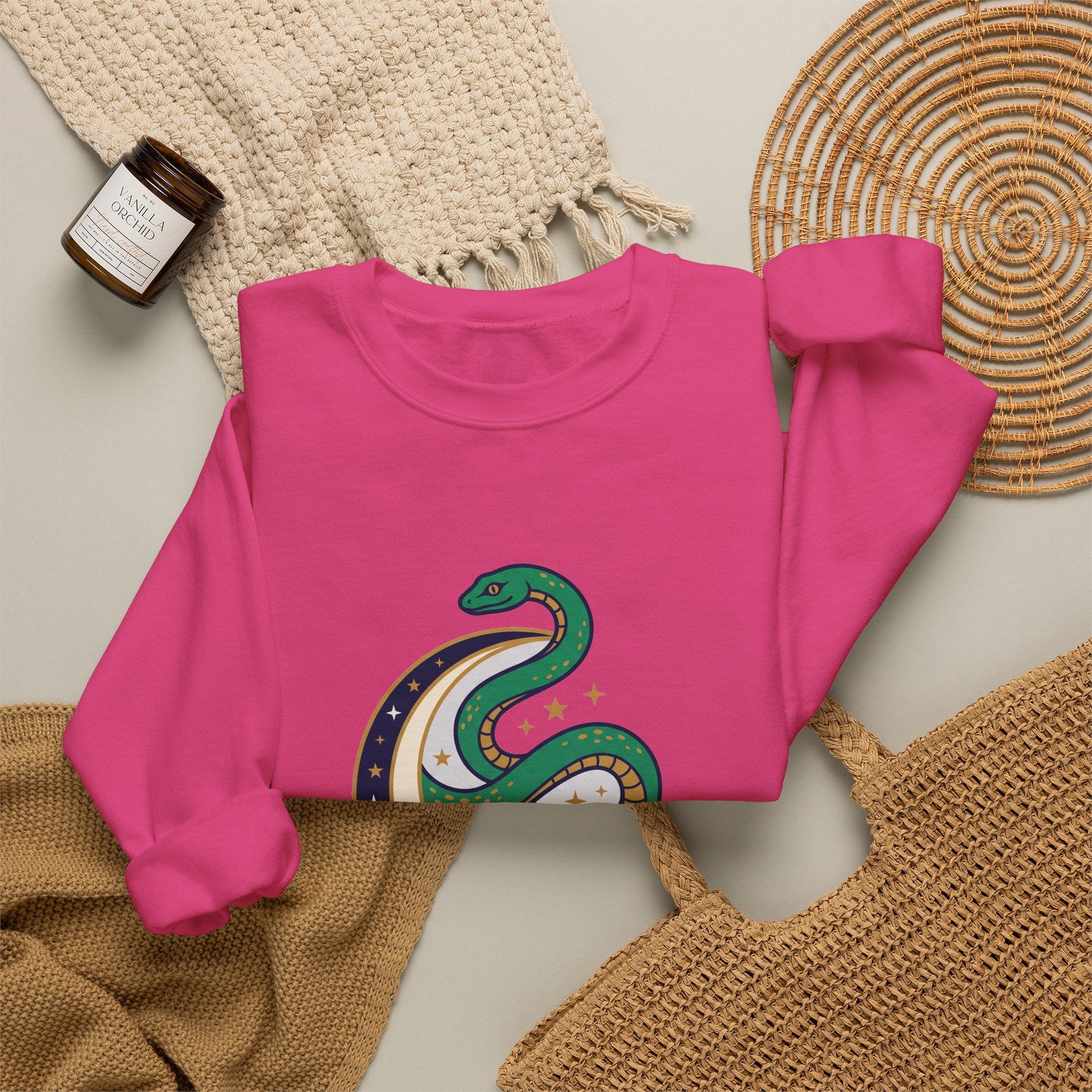 Celestial Snake Moon Crewneck