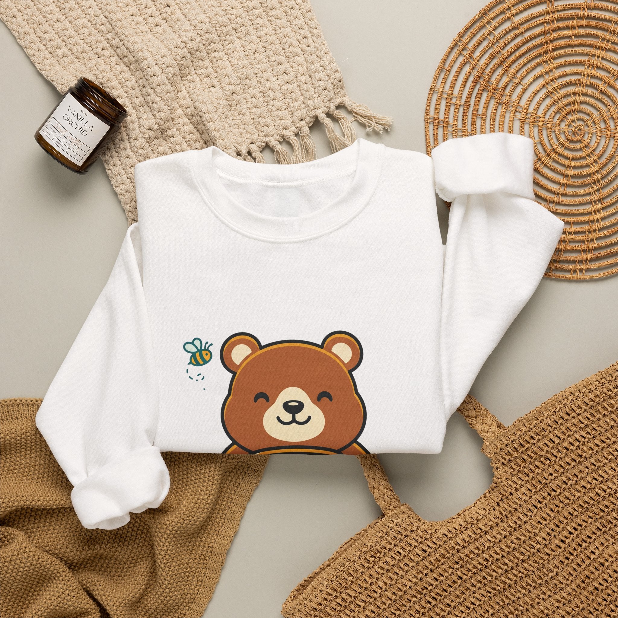 Bear with Honey Crewneck