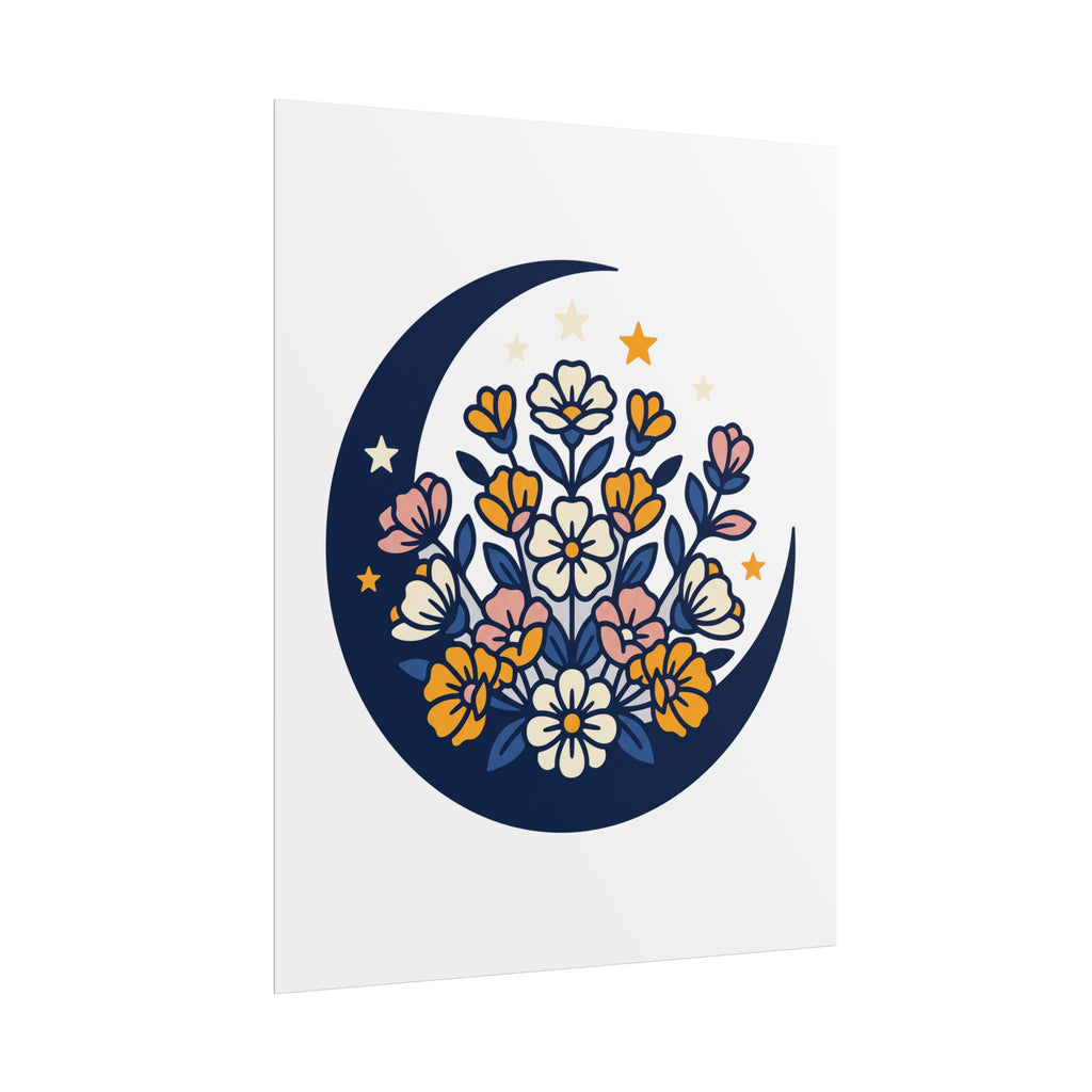 Moonflower Crescent Poster