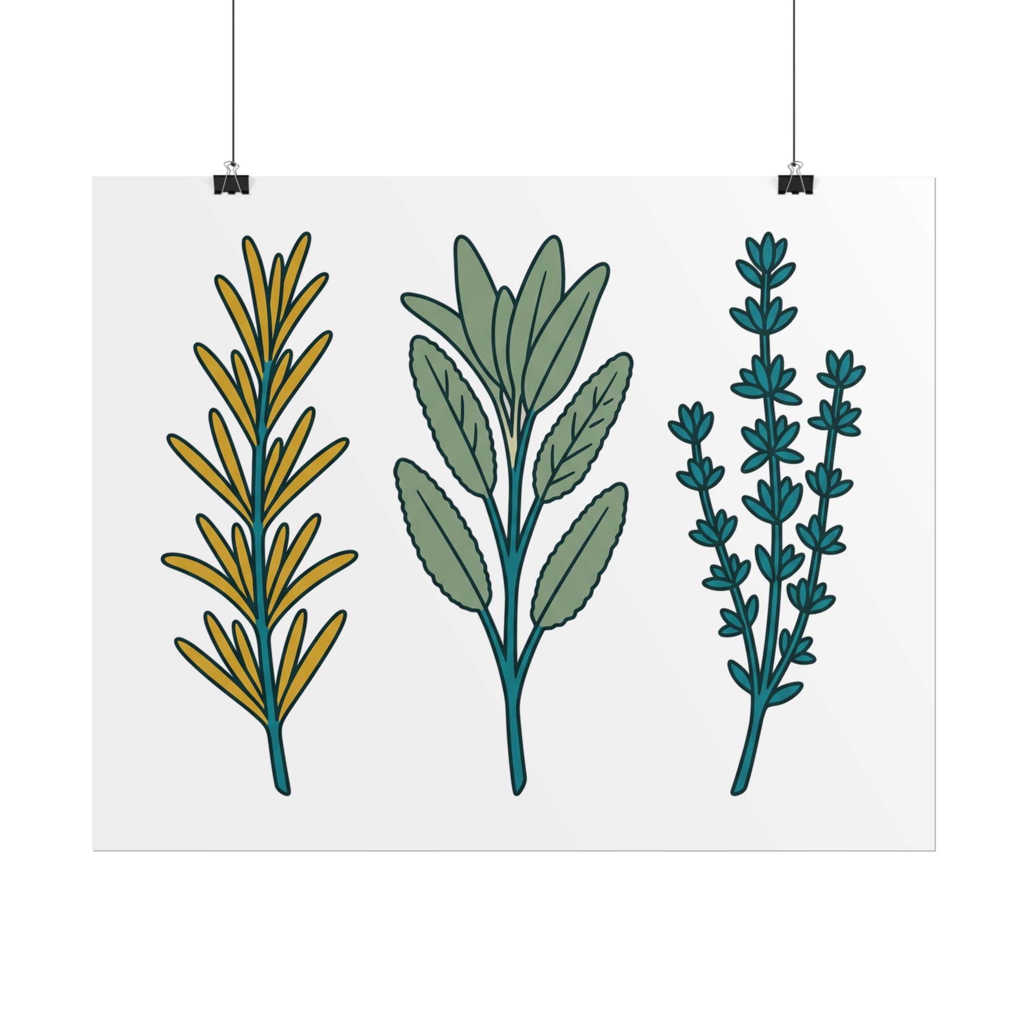 Herb Sprig Set Poster