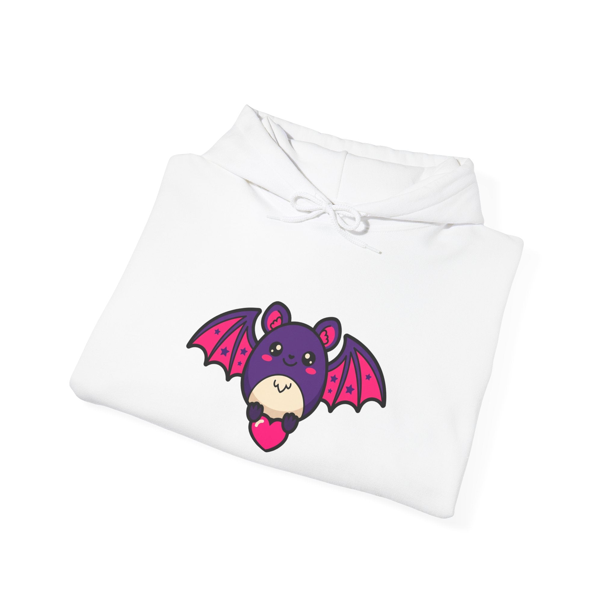 Bat with Tiny Heart Hoodie