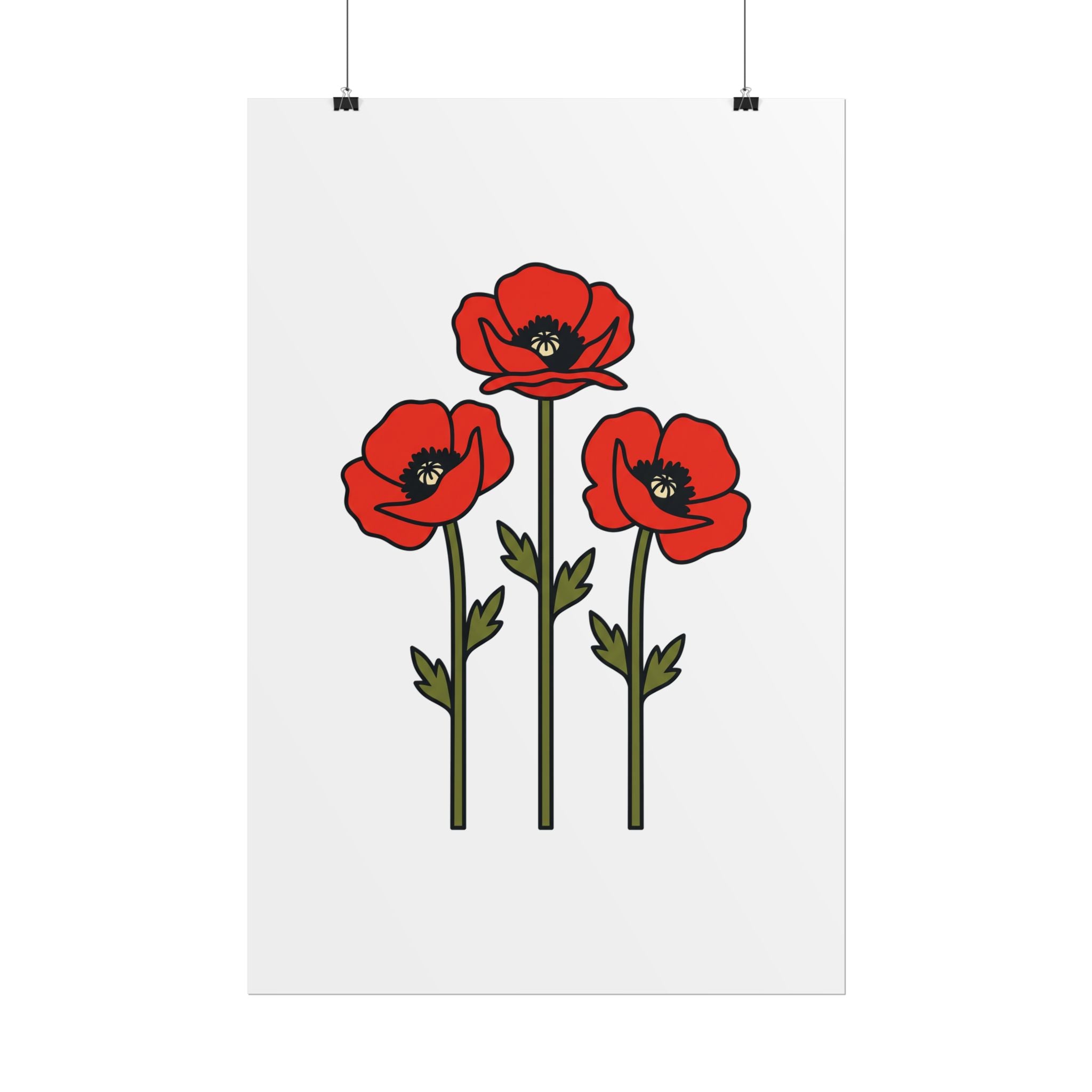 Bold Poppy Trio Poster