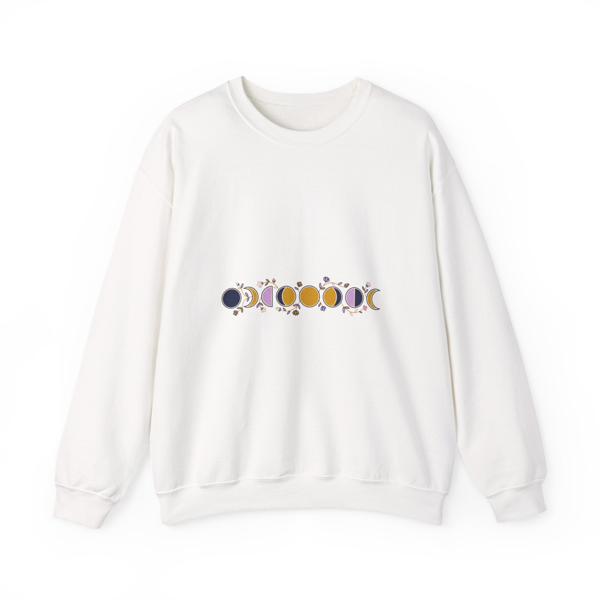 Moon Phases Botanical Crewneck