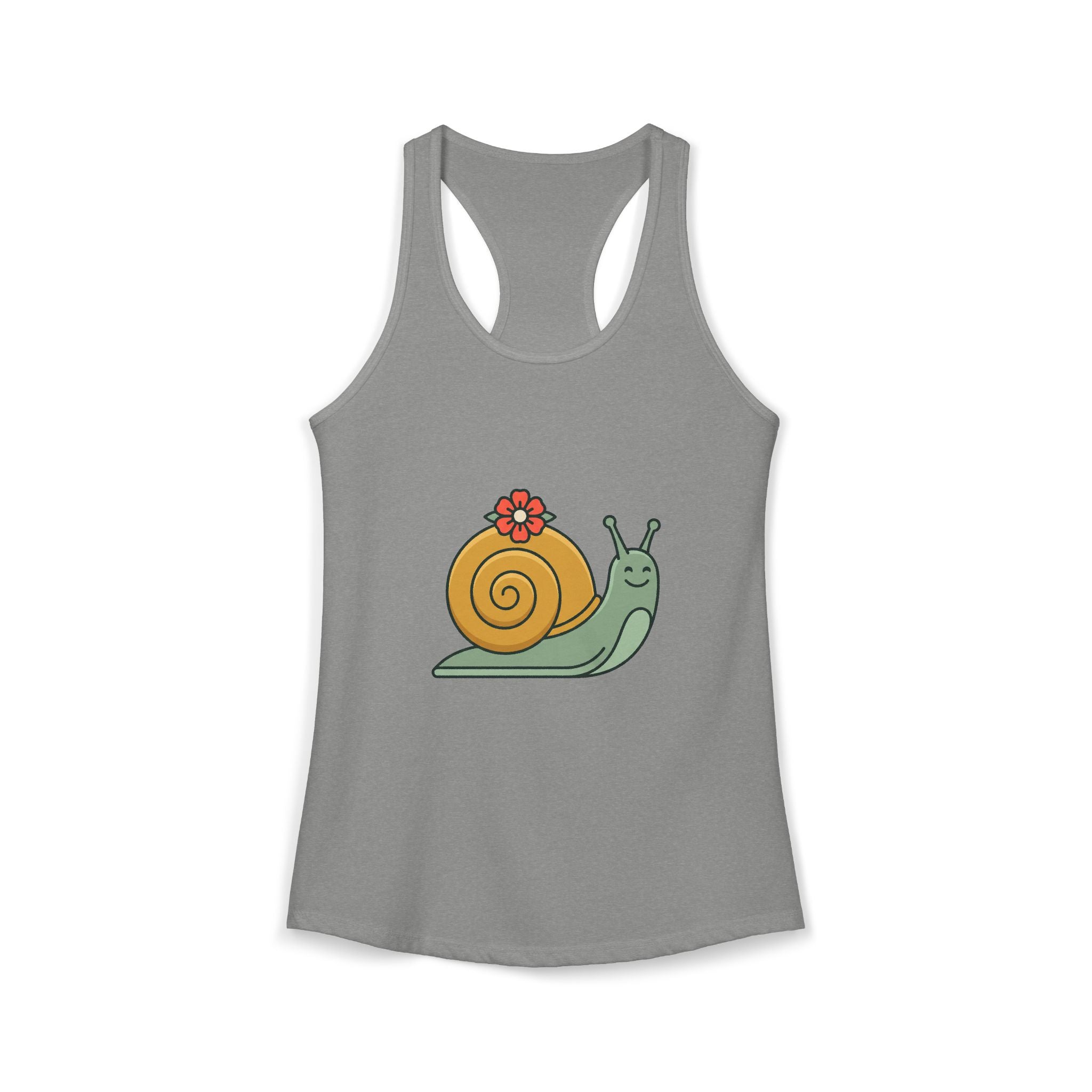Snail with Flower Shell Tank Top