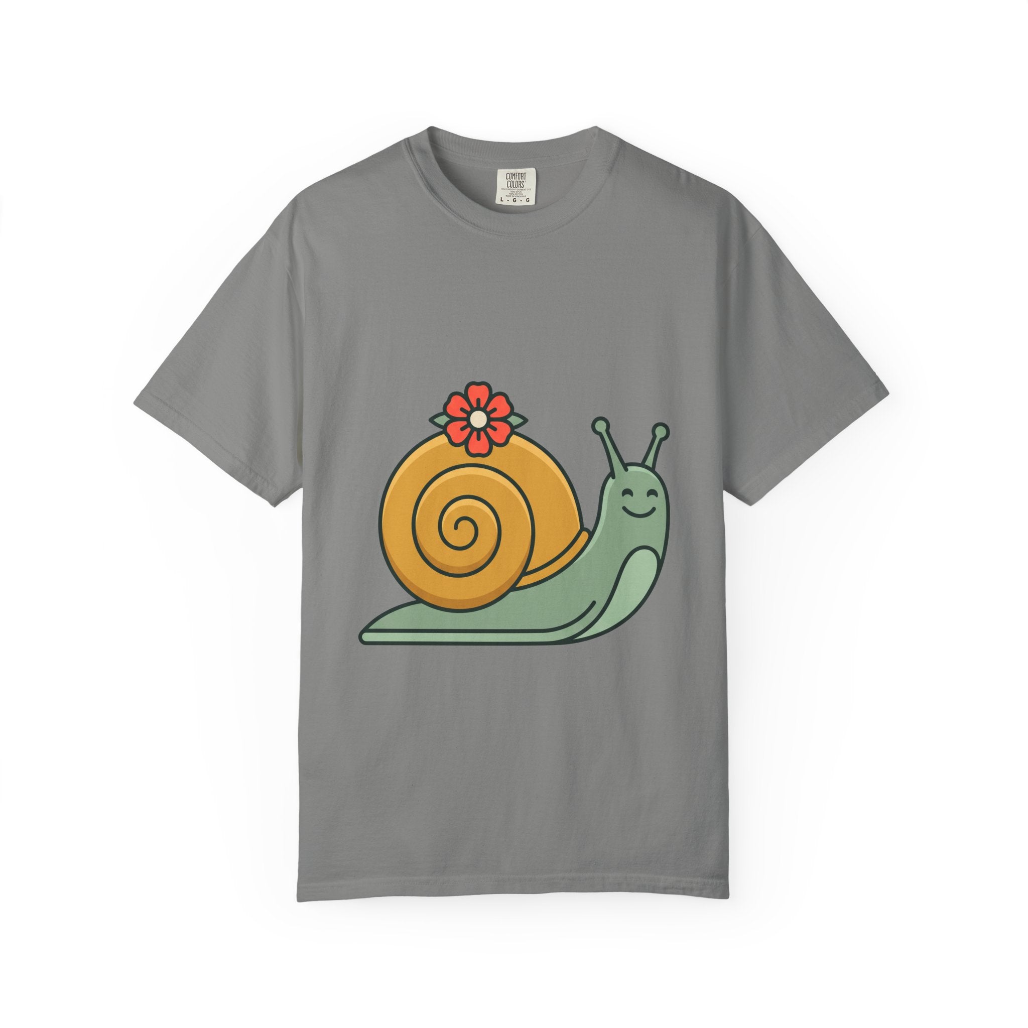 Snail with Flower Shell Tee