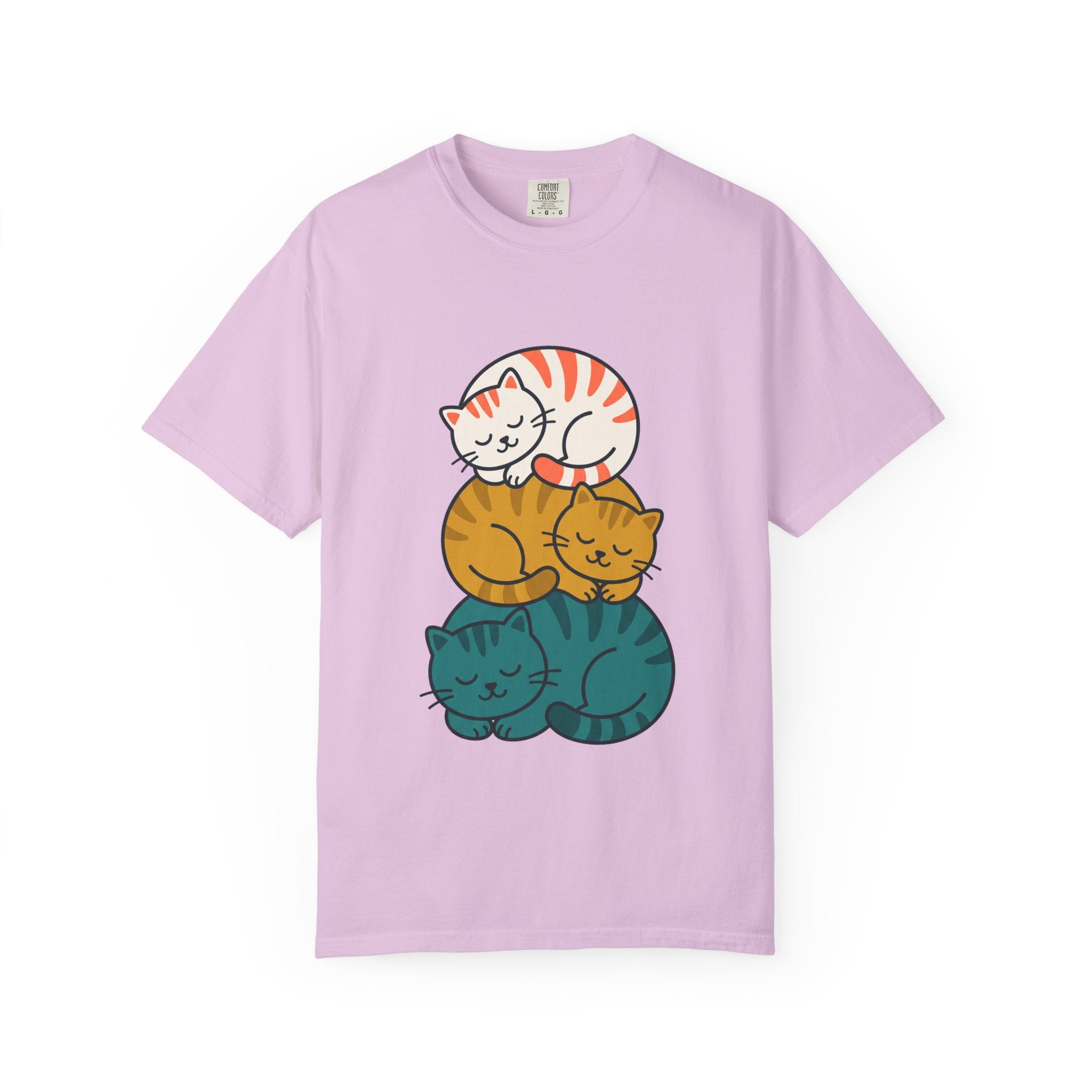 Sleepy Cat Stack Tee