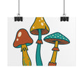 Mushroom Trio Botanical Poster