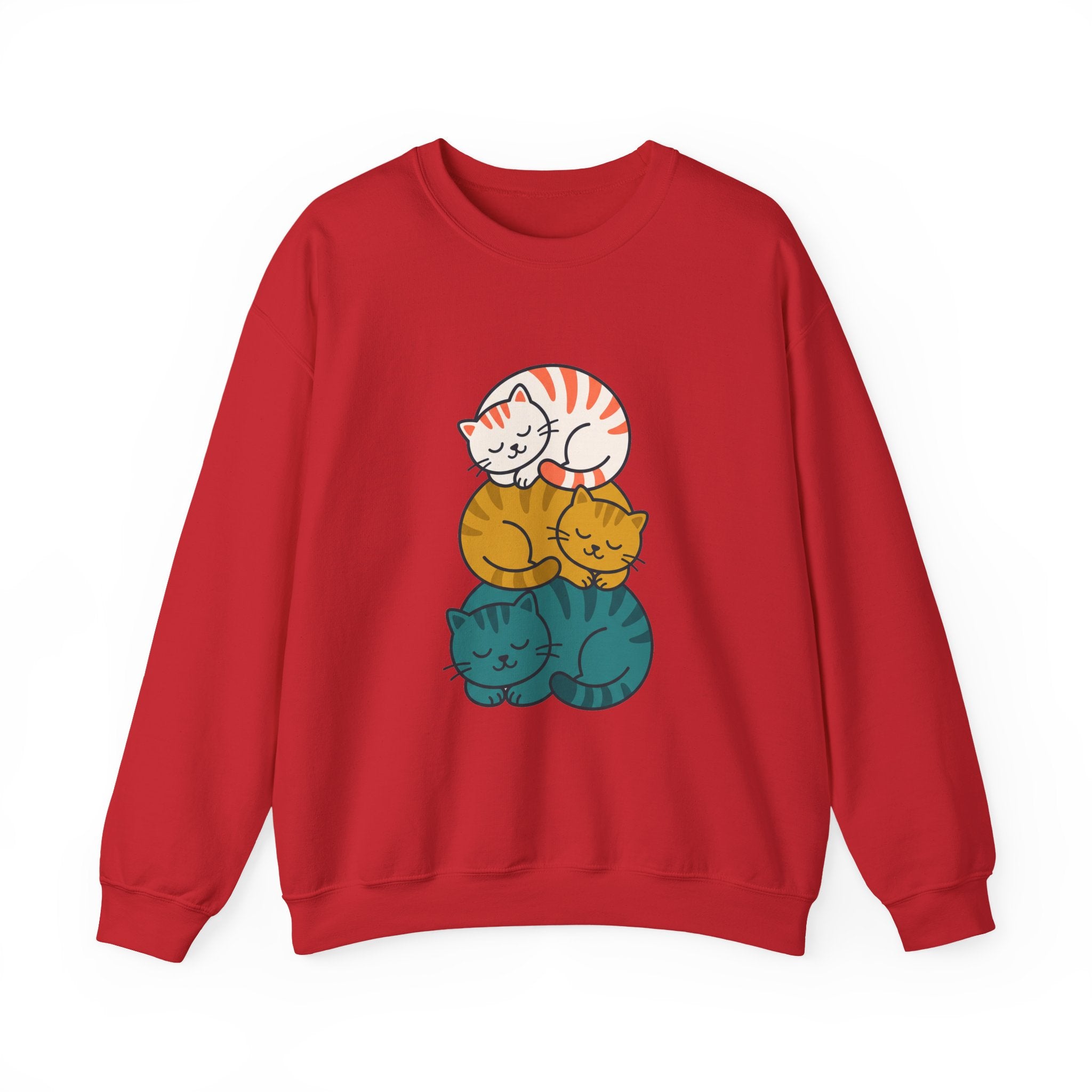Sleepy Cat Stack Crewneck