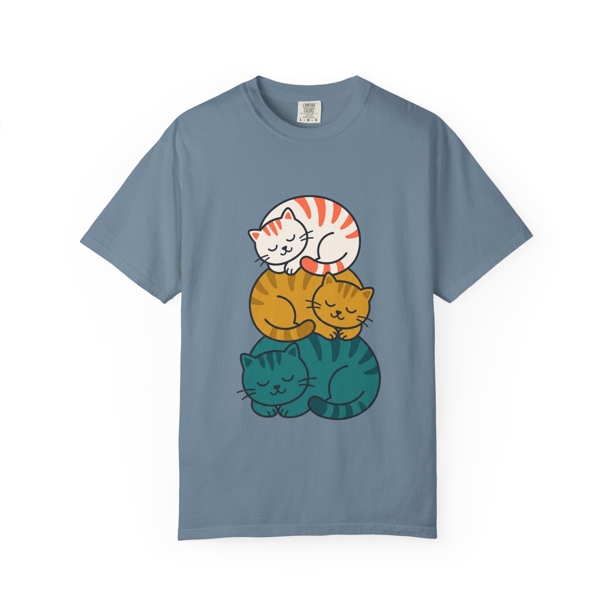 Sleepy Cat Stack Tee