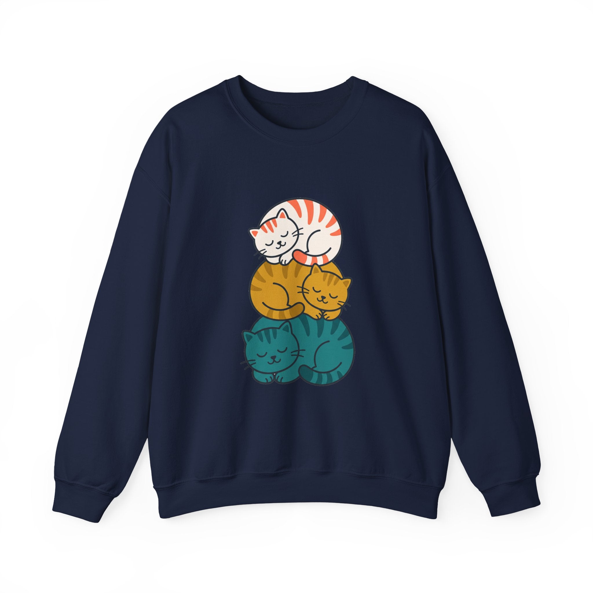 Sleepy Cat Stack Crewneck