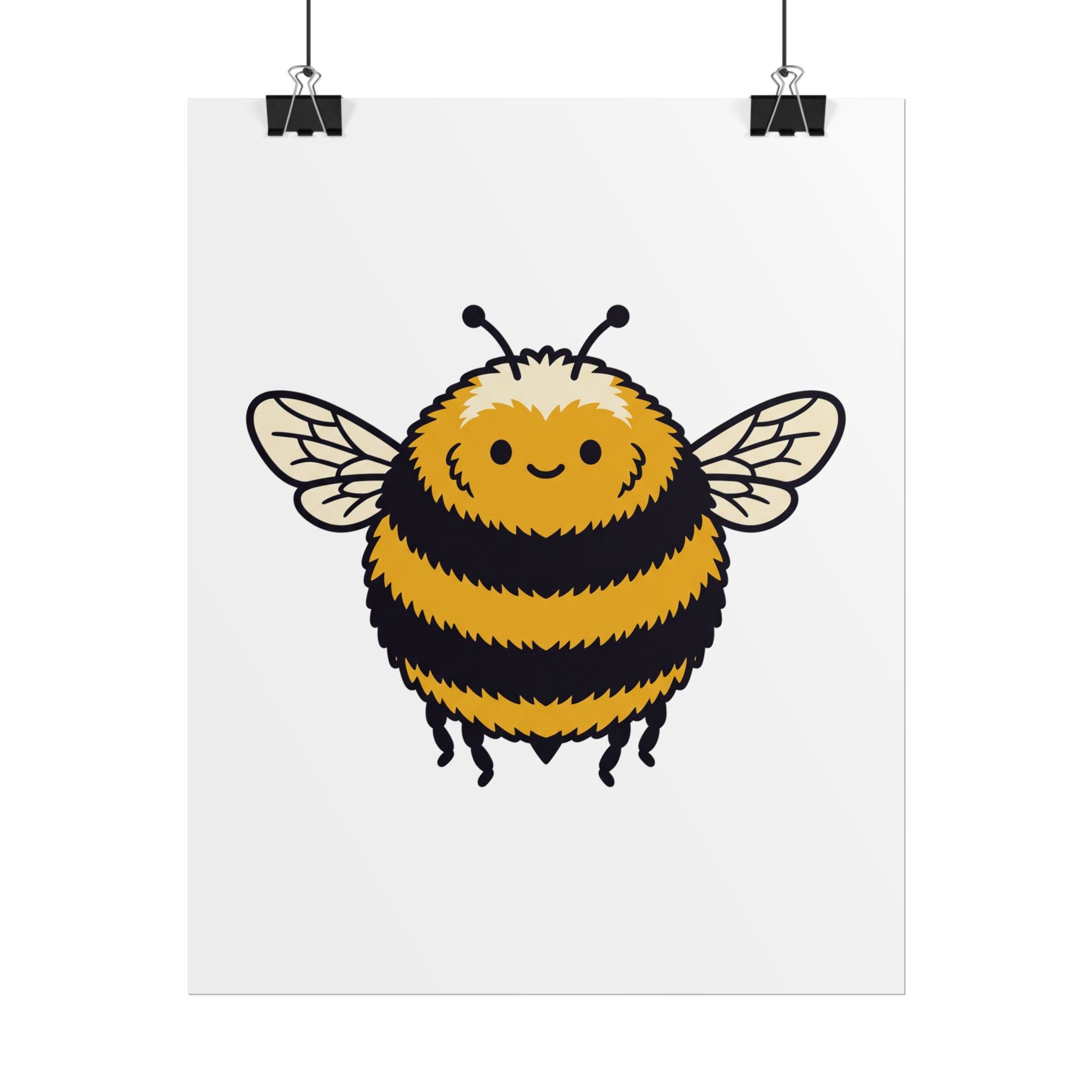 Round Bee Buddy Poster