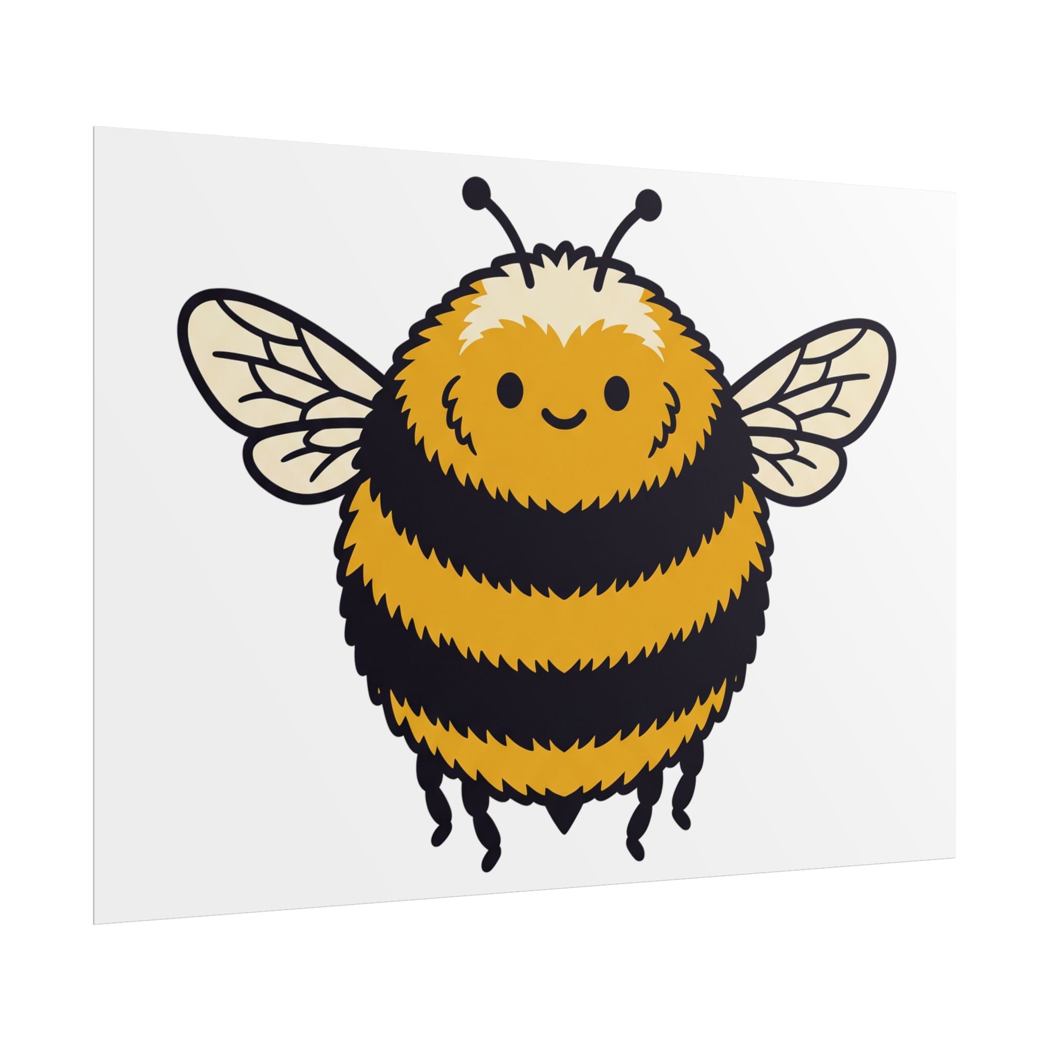 Round Bee Buddy Poster