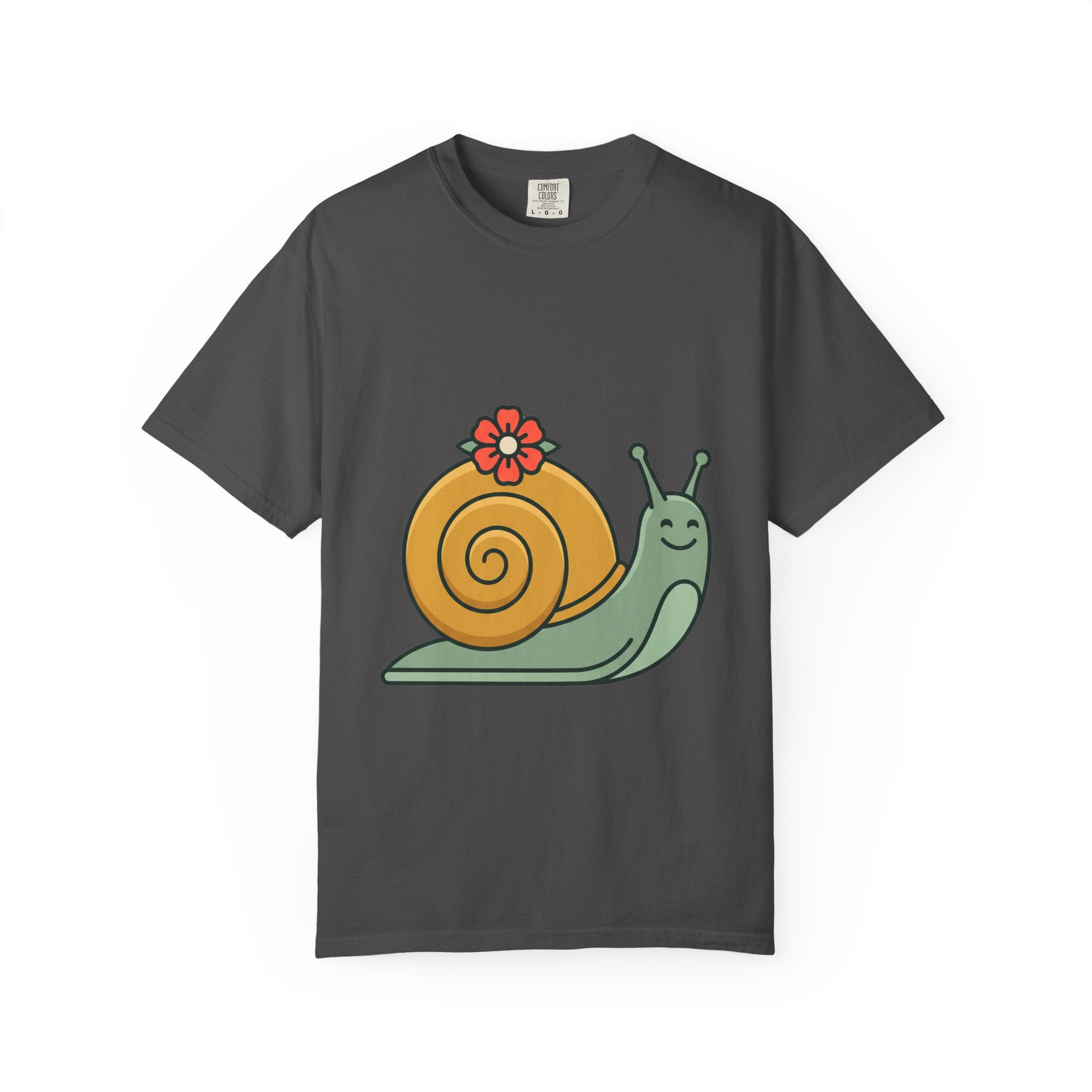 Snail with Flower Shell Tee