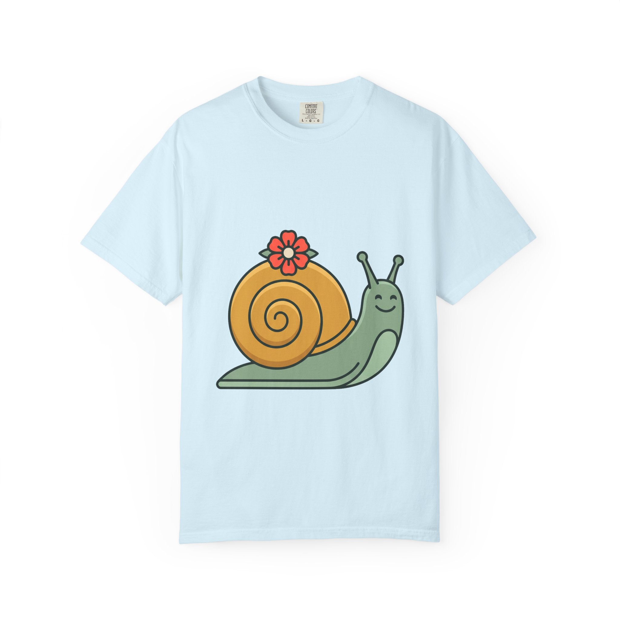 Snail with Flower Shell Tee