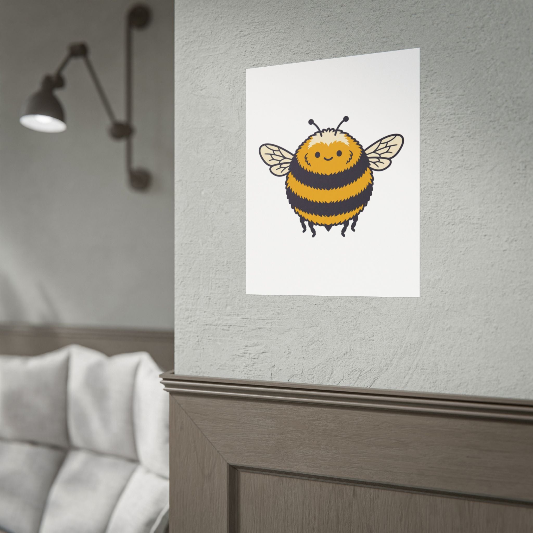 Round Bee Buddy Poster