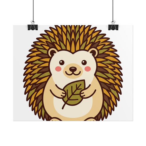 Chubby Hedgehog Poster