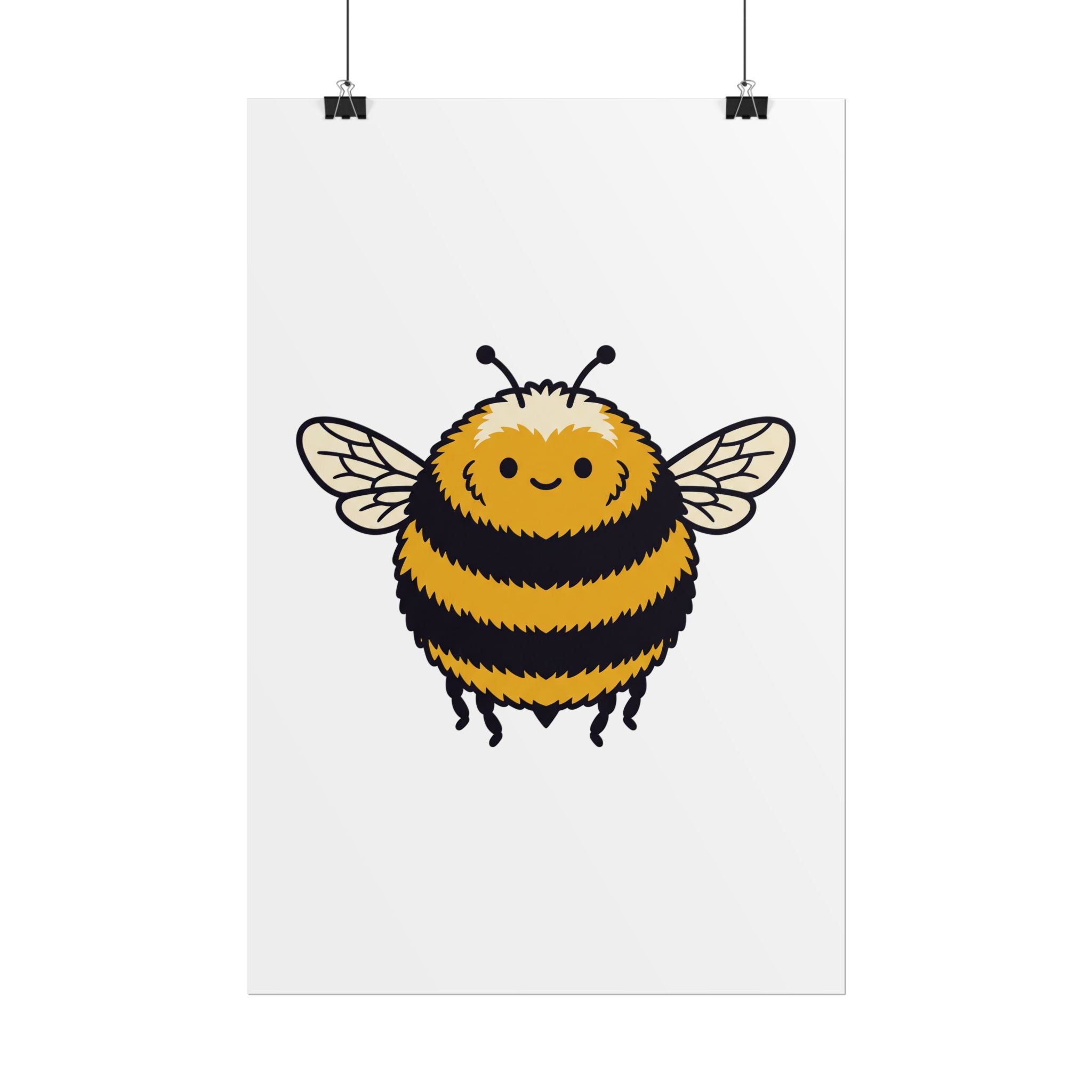 Round Bee Buddy Poster
