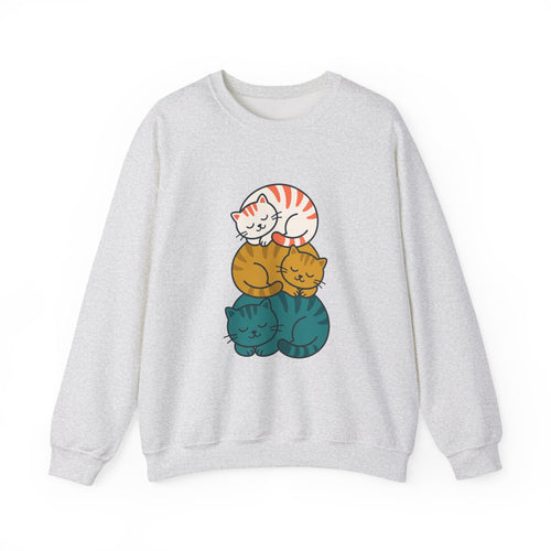 Sleepy Cat Stack Crewneck