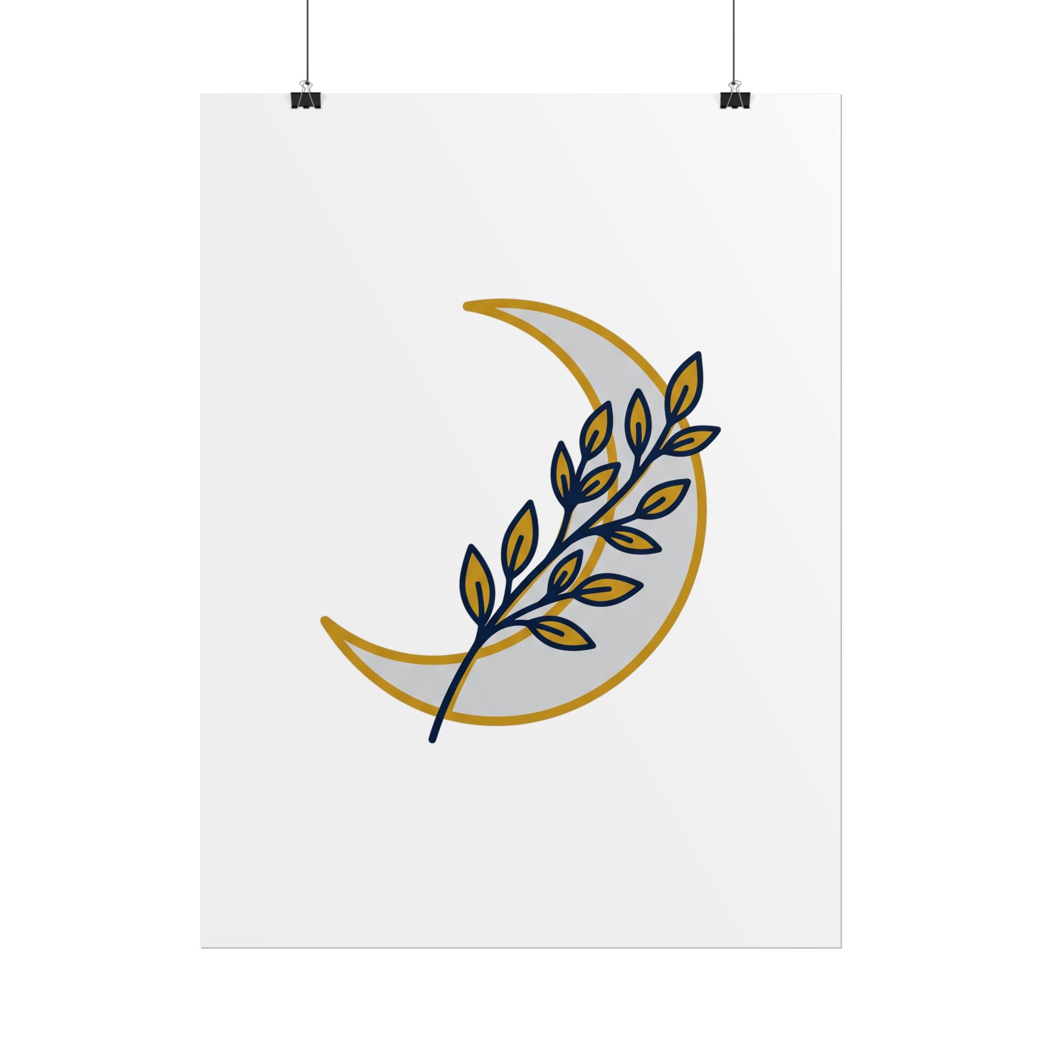 Crescent Moon Branch Poster