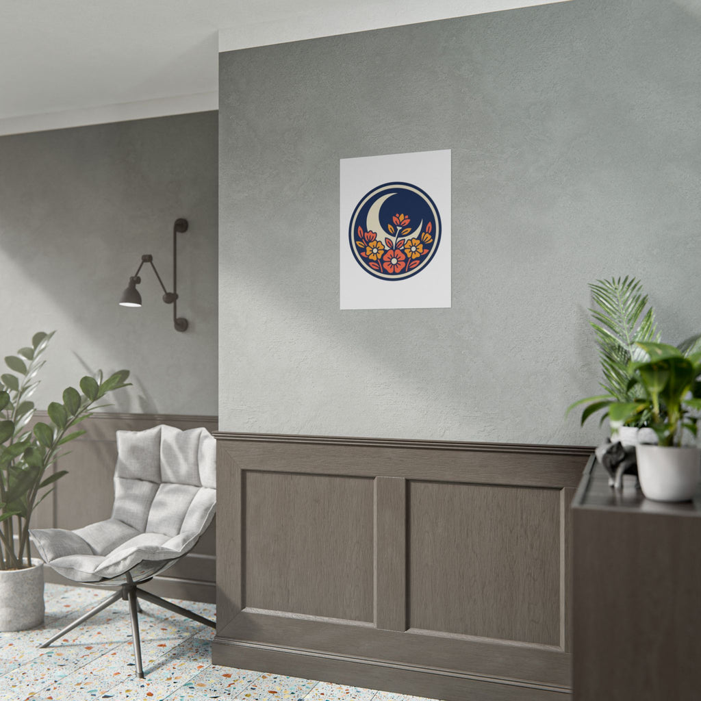 Night Garden Circle Poster