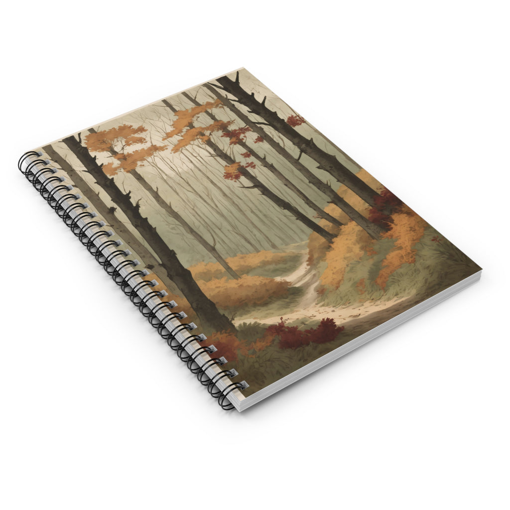 Autumn Forest Spiral Notebook - Ruled Journal for Nature Lovers