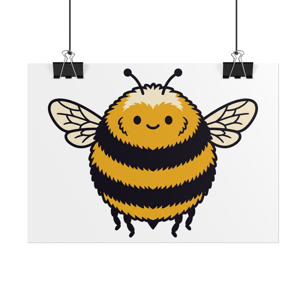 Round Bee Buddy Poster