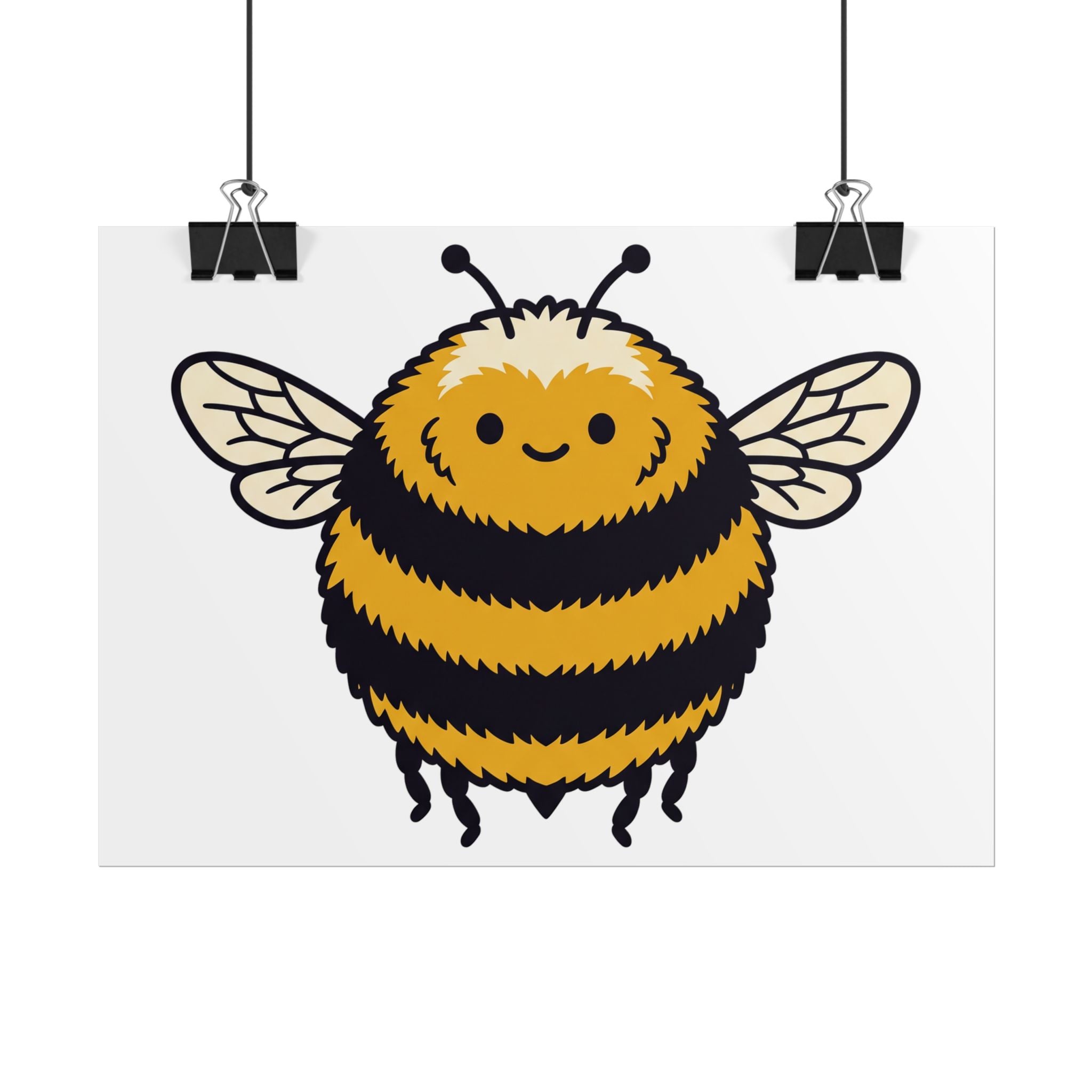 Round Bee Buddy Poster
